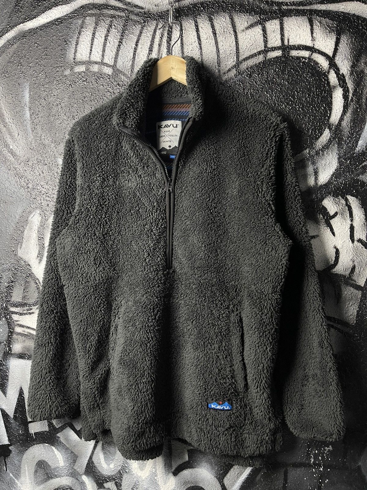 KAVU KAVU Snowpack Fleece Black Chalet 1/2 Zip Women’s Size M Size M / US 6-8 / IT 42-44 - 1 Thumbnail