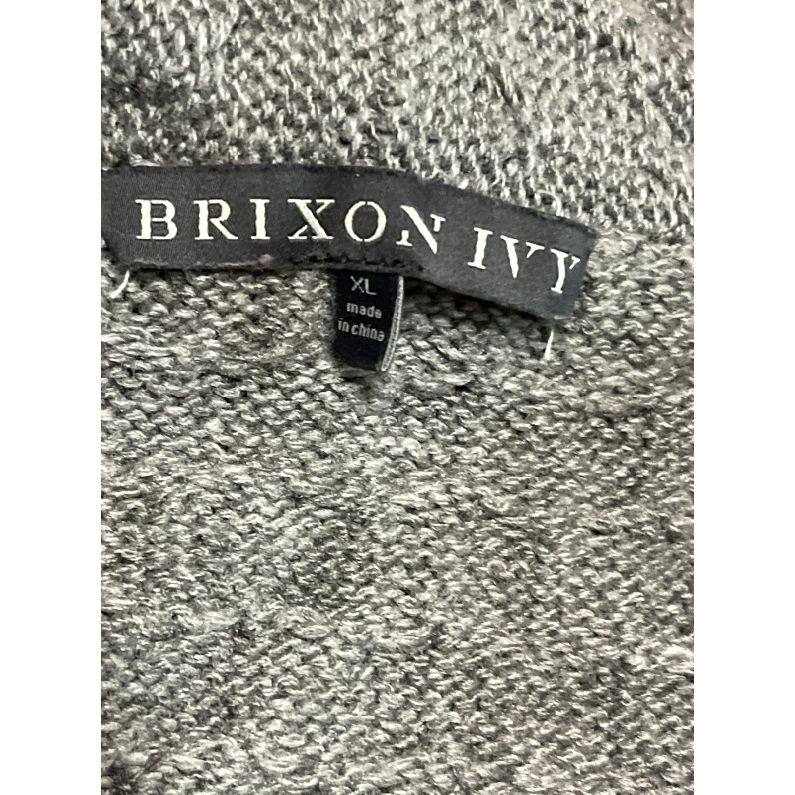 Vintage BRIXON IVY Sweater Cardigan Women XL Gray Long Sleeve Open Casual Fall Spring Summer Knit Open Cardigan Womens XL Gray BRIXON IVY Sweater Size XL / US 12-14 / IT 48-50 - 5 Thumbnail