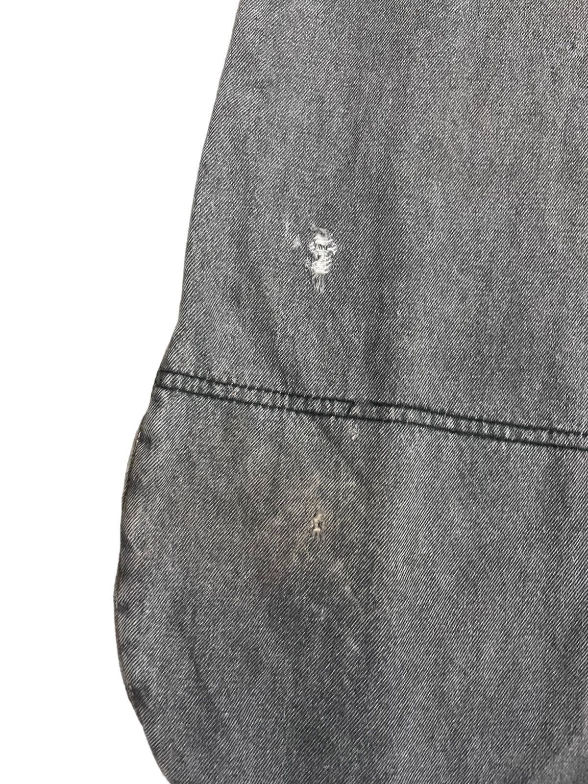 Japanese Brand Vintage Ginwash Grey Monster Workwear Baggy Carpenter Denim Size US 32 / EU 48 - 5 Thumbnail