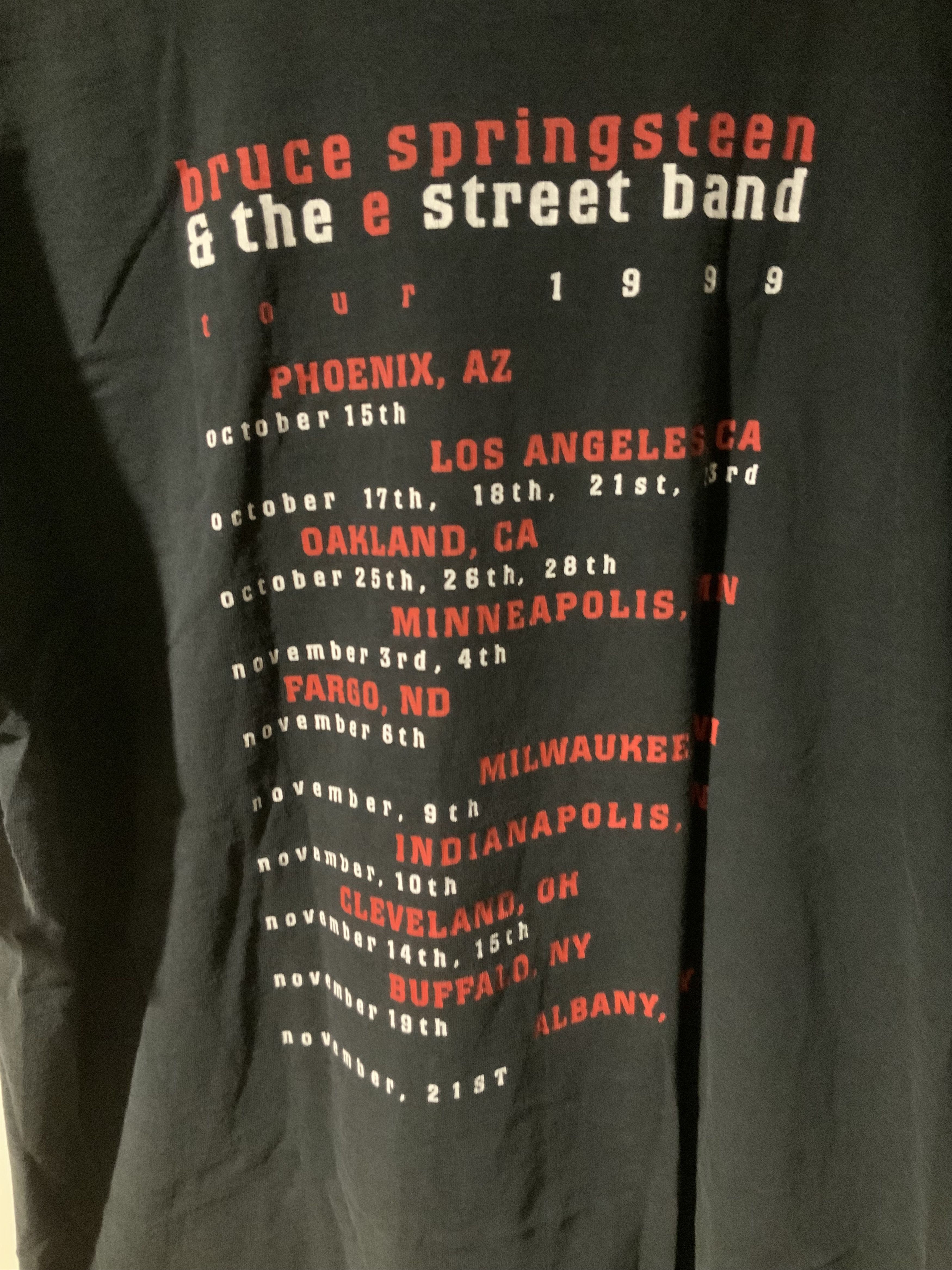 Band Tees × Vintage Vintage 1999 Bruce Springsteen and The E Street T-shirt Size US XL / EU 56 / 4 - 6 Thumbnail