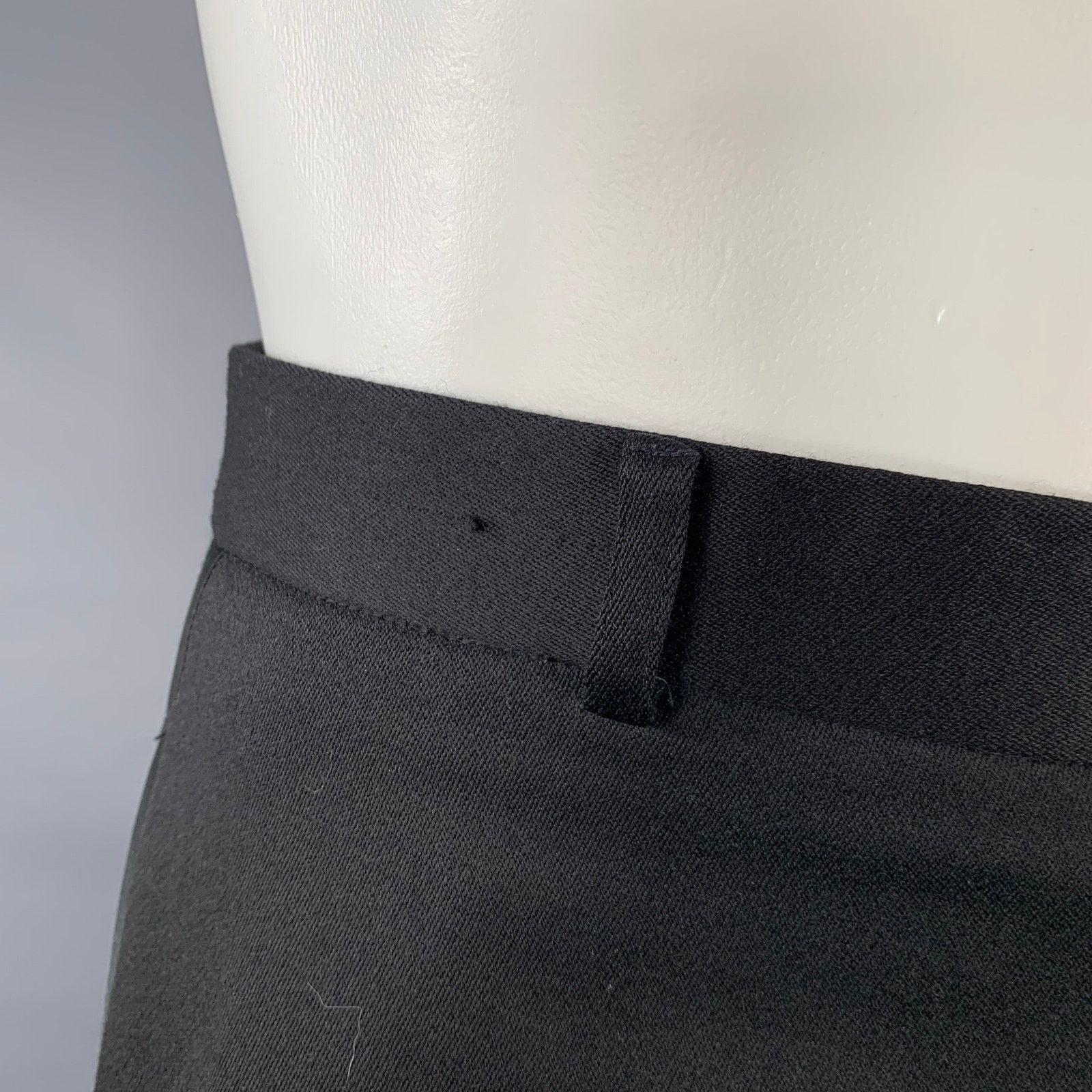 Shanghai Tang SHANGHAI TANG Size 40 Black Wool Mandarin Collar Suit Size 40R - 12 Thumbnail