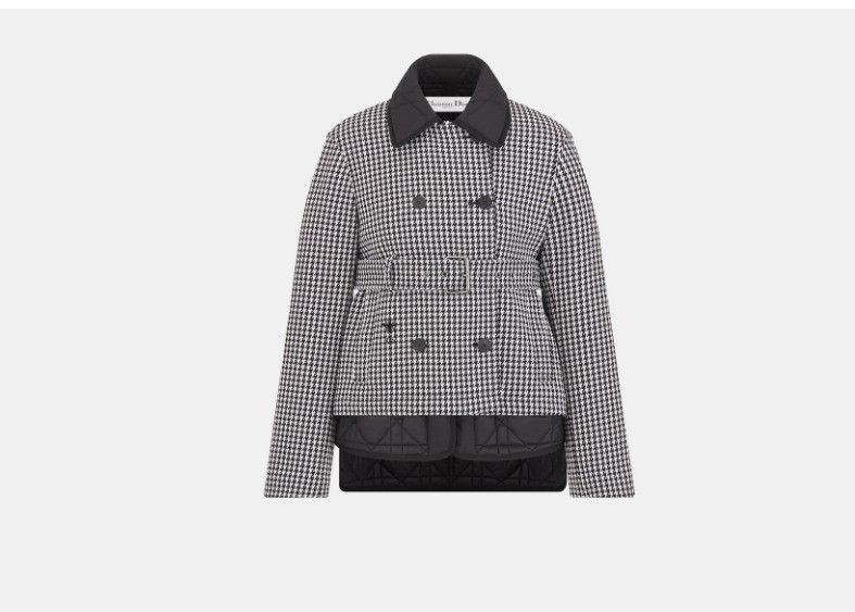 Dior o1w1db10425 351C62A 2-in-1 Peacoat in Black & White Size M / US 6-8 / IT 42-44 - 1 Thumbnail