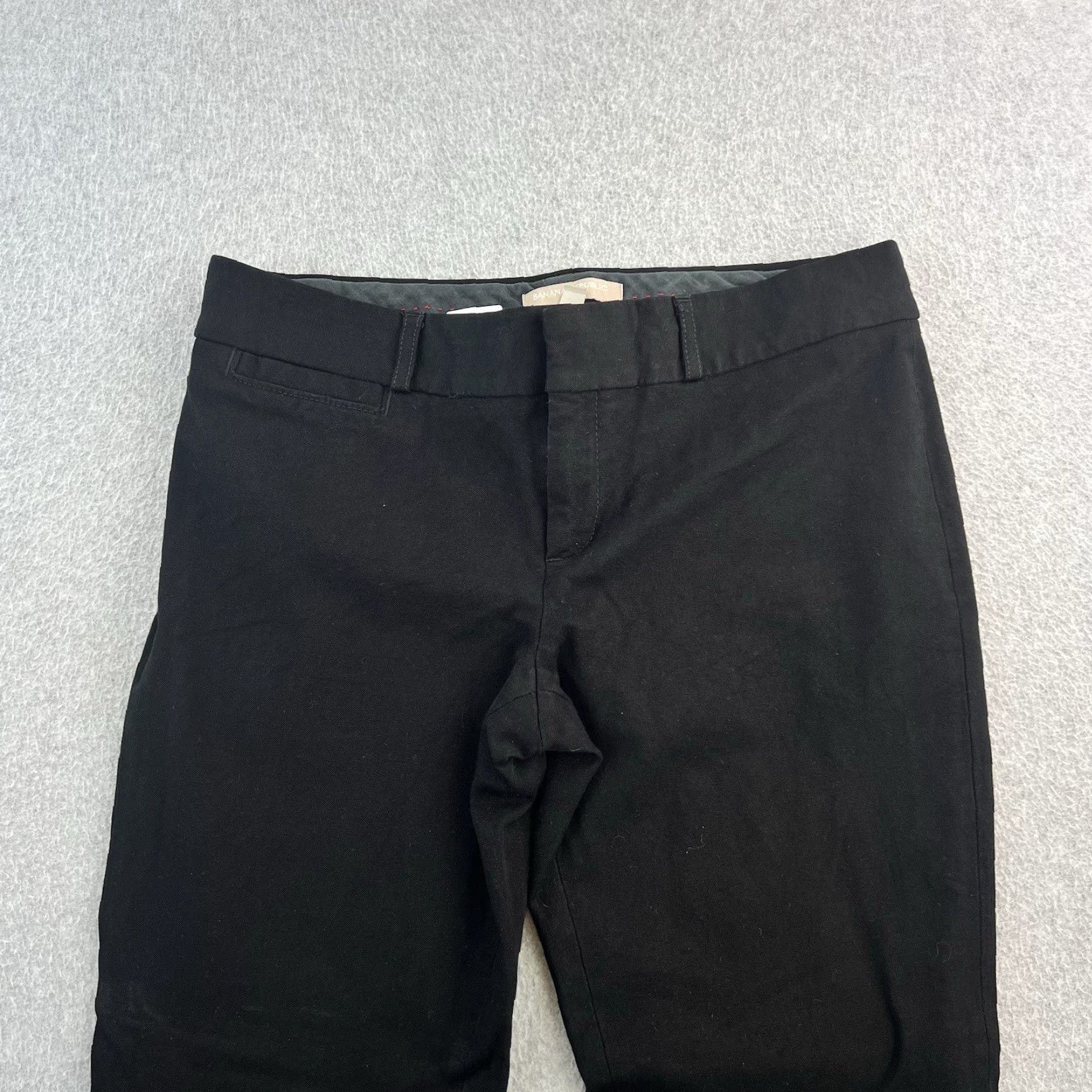 Banana Republic Banana Republic Sloan Pants Womens 4S Short Black Ankle Mid Rise Trousers Pants Size 27" / US 4 / IT 40 - 4 Thumbnail