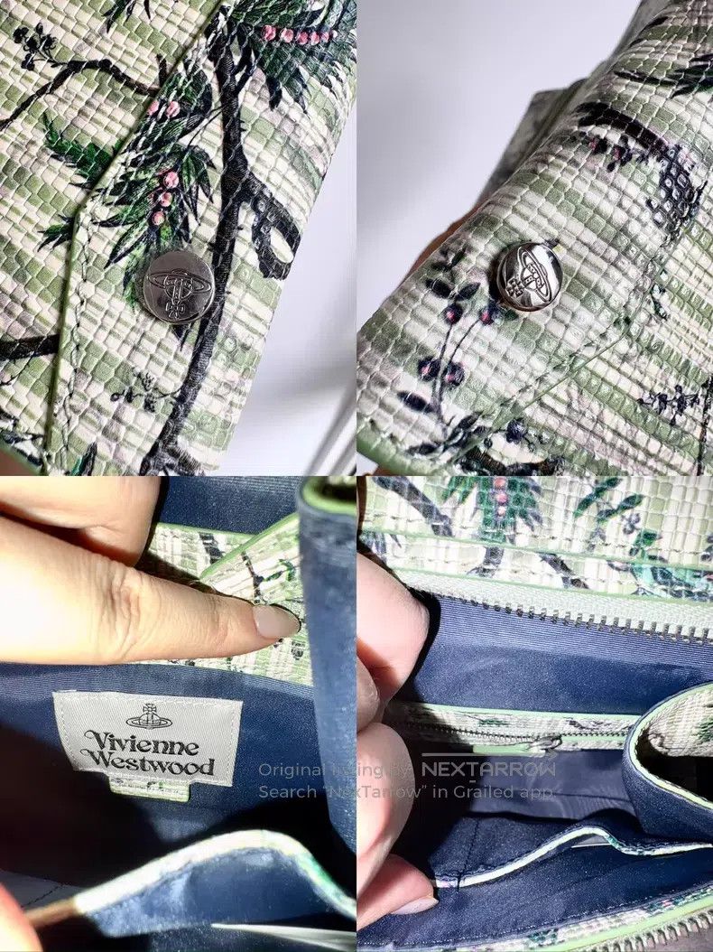 Vivienne Westwood Vivienne Westwood size os Green Robin Striped Saturn Slim W Size ONE SIZE - 8 Thumbnail