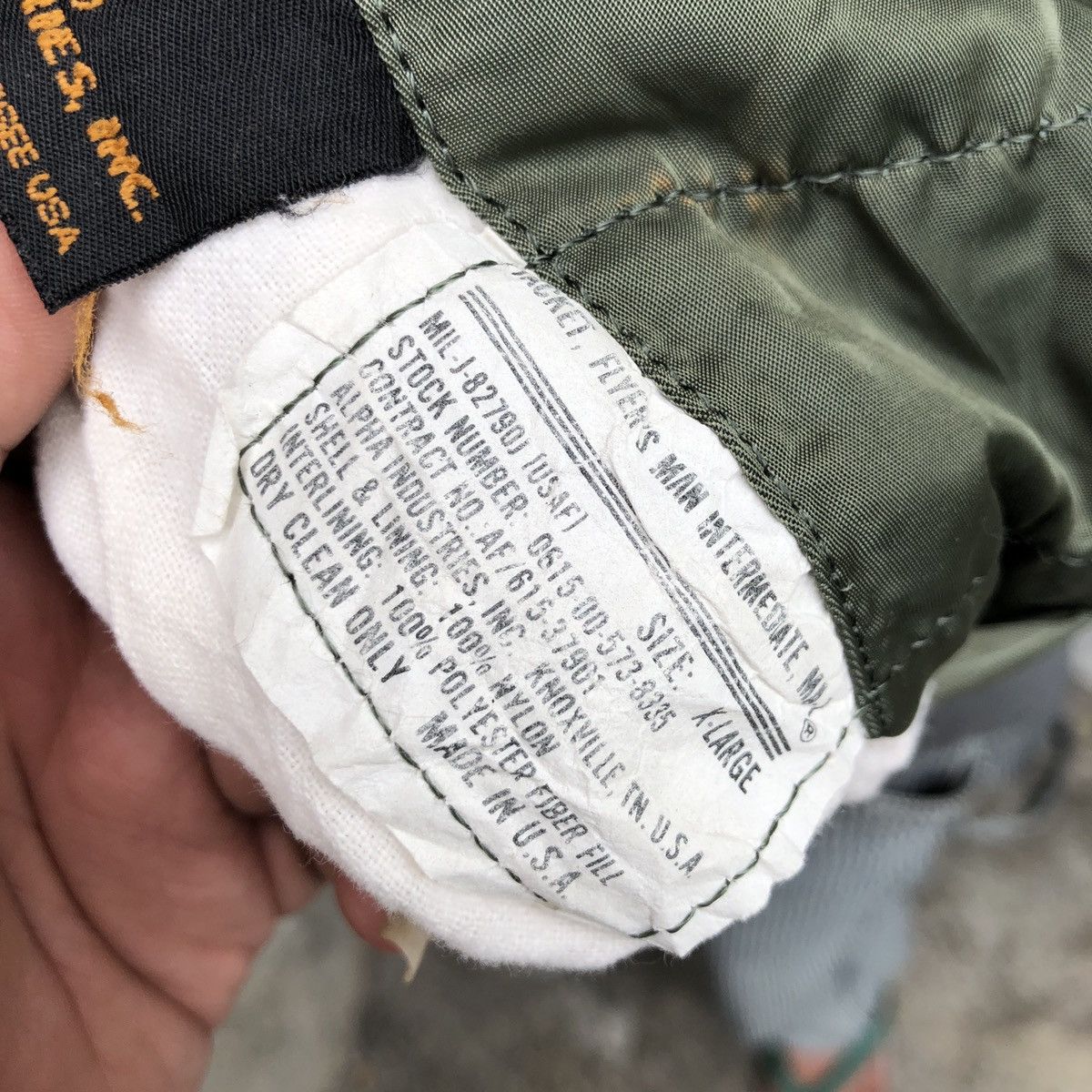 Alpha Industries × Vintage VTG MA1 ALPHA INDUSTRIES " HELL BLASTER " BOMBER Size US XL / EU 56 / 4 - 7 Thumbnail