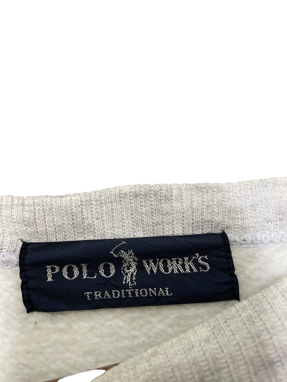 Japanese Brand × Vintage POLO WORKS crewneck embroidered big logo sweatshirt Size US L / EU 52-54 / 3 - 6 Thumbnail