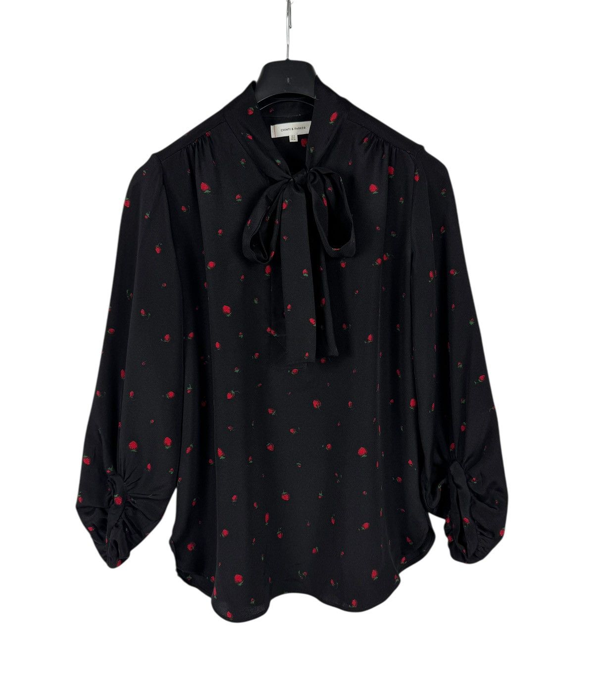CHINTI & PARKER Chinti & Parker Silk Blouse Button Up Strawberries Printed Size S / US 4 / IT 40 - 9 Thumbnail