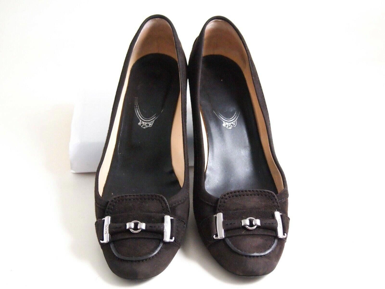 Tod's Tod's Mid Heel Pumps Brown Suede US 8 EU 38 Size US 8 / IT 38 - 3 Thumbnail