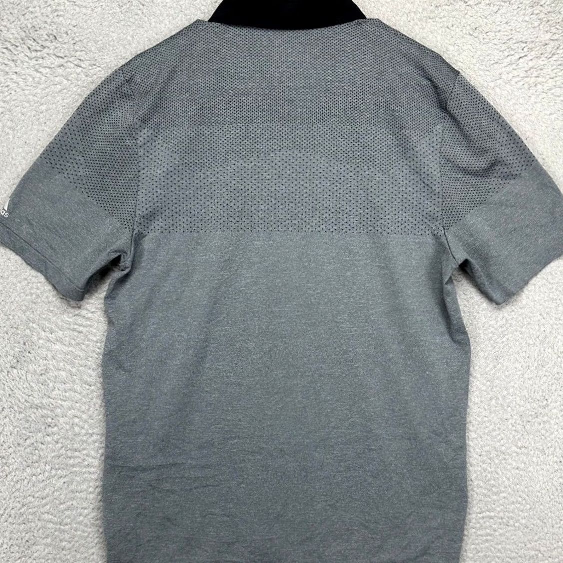 Adidas Adidas Polo Shirt Mens L Grey Black Geometric ClimaCool Golf Performance EUC Size US L / EU 52-54 / 3 - 3 Thumbnail