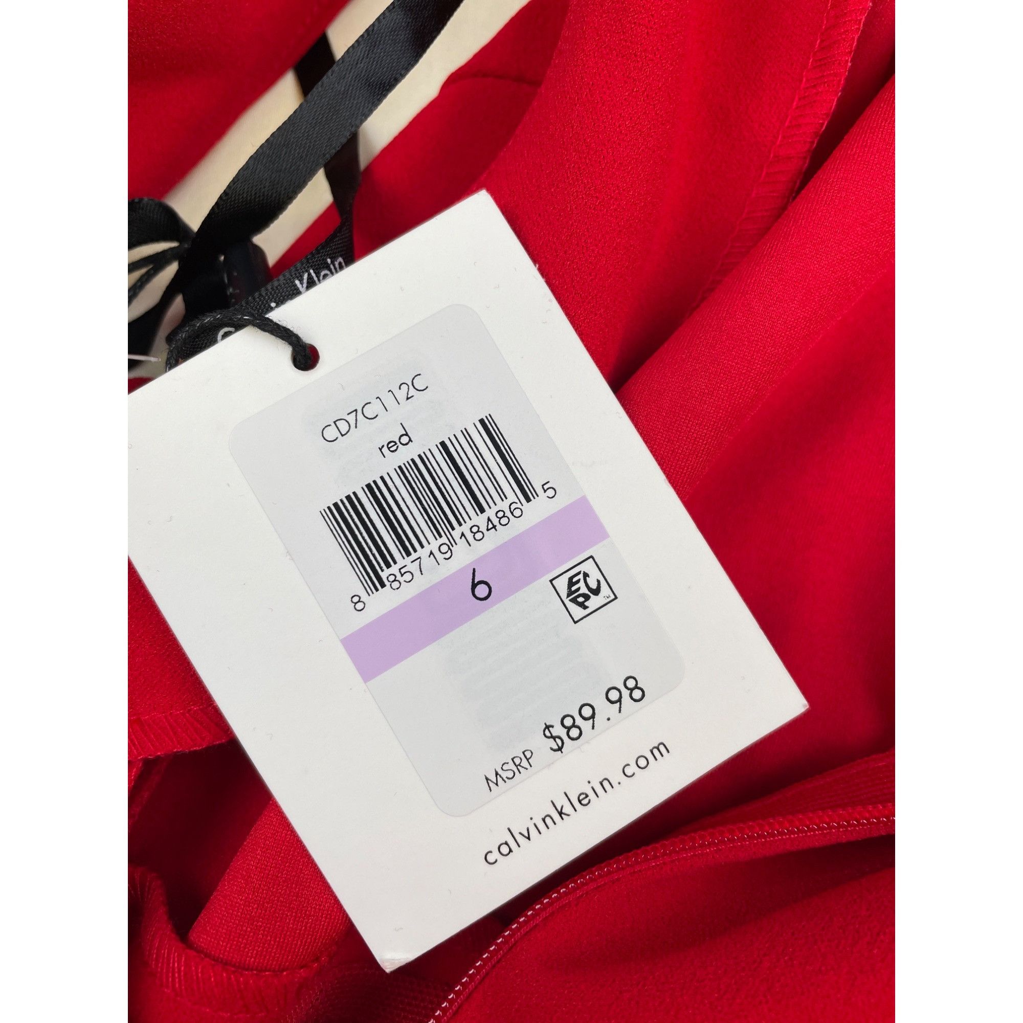Calvin Klein Calvin Klein Women s Red Dress Sleeveless Fit Flare Size 6 Grailed