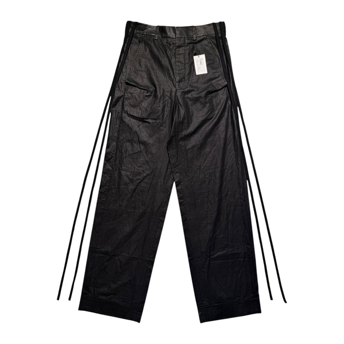 Ann Demeulemeester Waxed coated bonne wide leg trouser Size US 32 / EU 48 - 1 Thumbnail