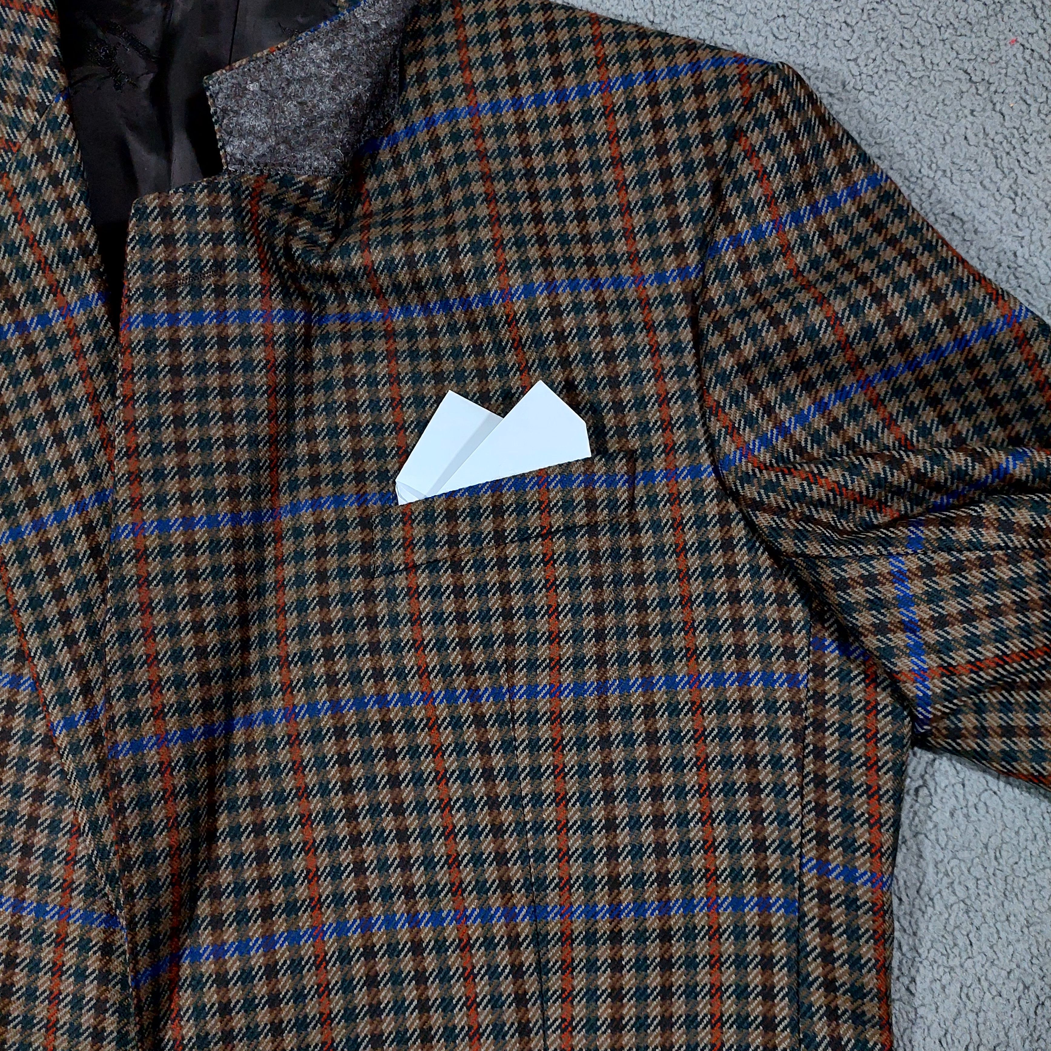vintage wool Burberry Blazer made in west Germany