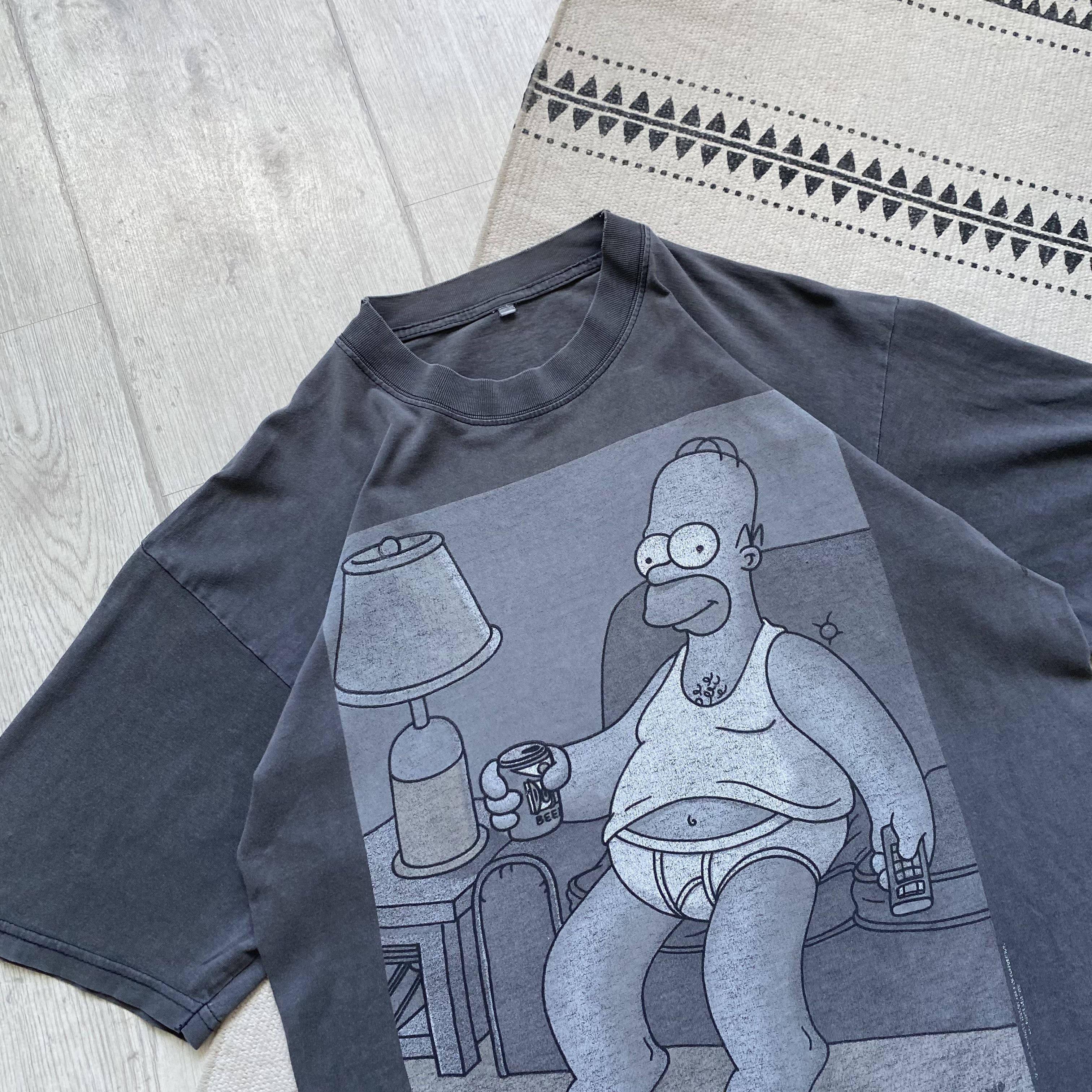 The Simpsons Vintage 90s Thrashed The Simpsons tee Faded Distressed Size US M / EU 48-50 / 2 - 3 Thumbnail