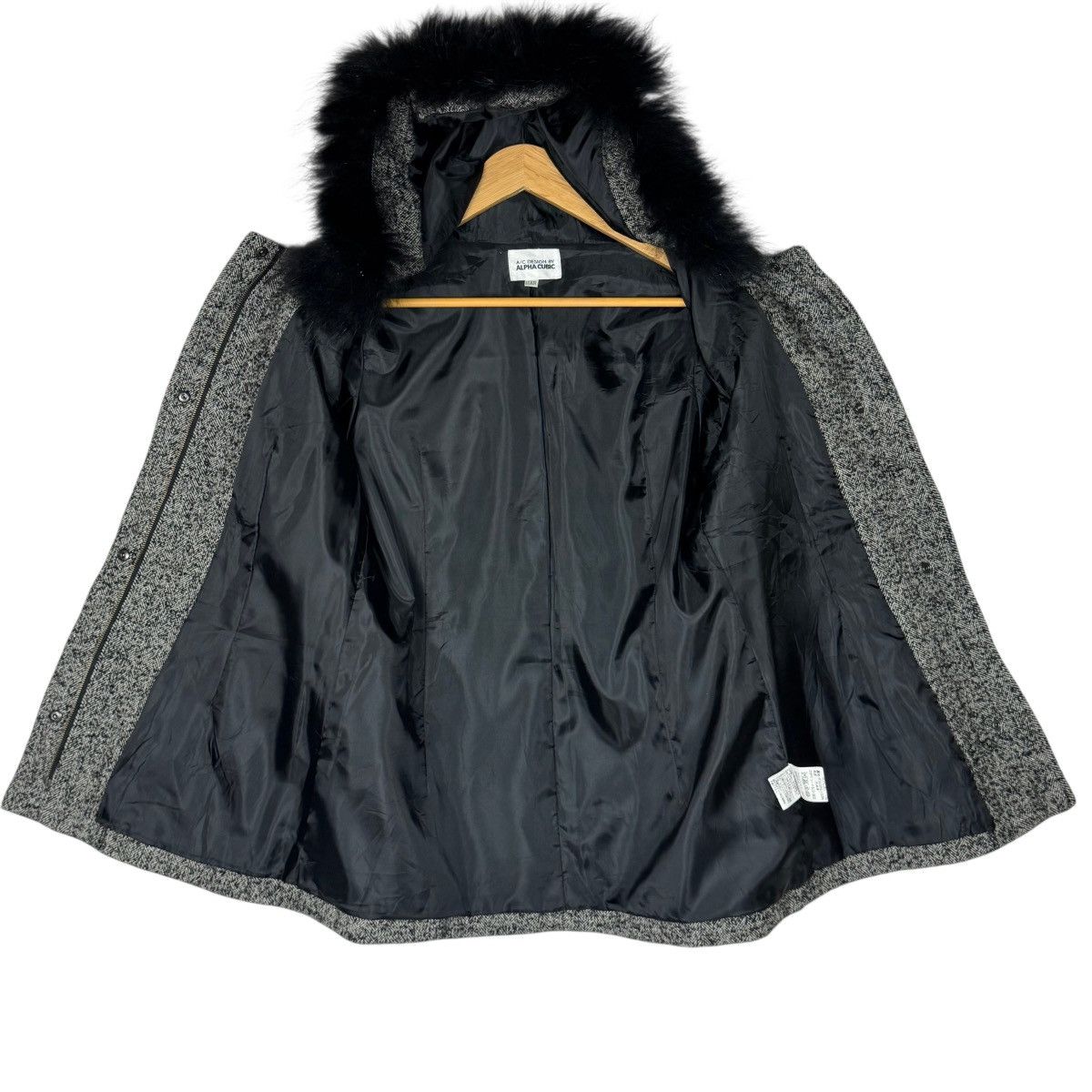 Japanese Brand A/C Design By Alpha Cubic Fux Fur Jacket Size M / US 6-8 / IT 42-44 - 13 Thumbnail
