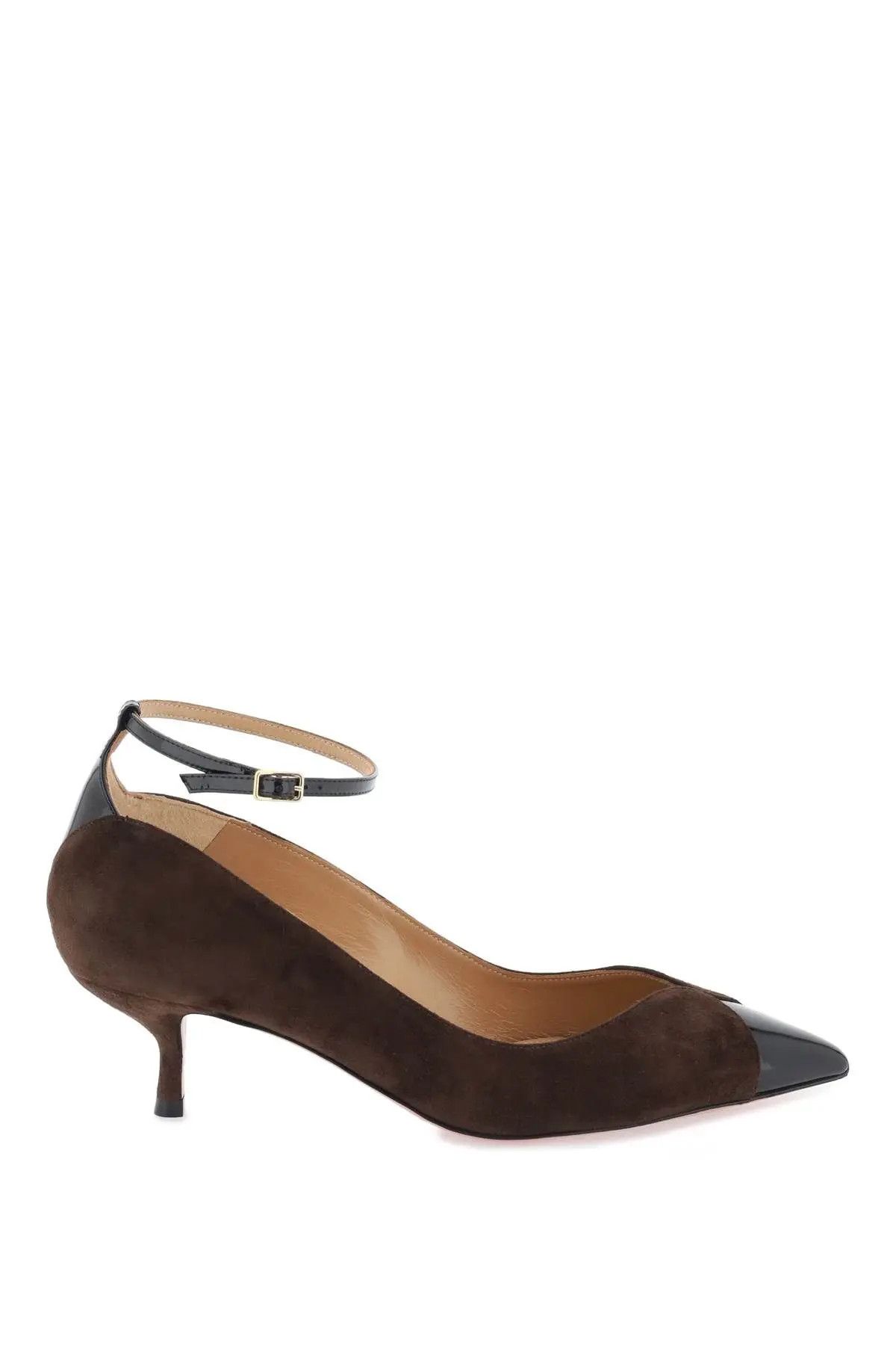 image of Aquazzura O1S22I1N1223 Pinot Pumps In Brown Black Shoes, Women's (Size 11)