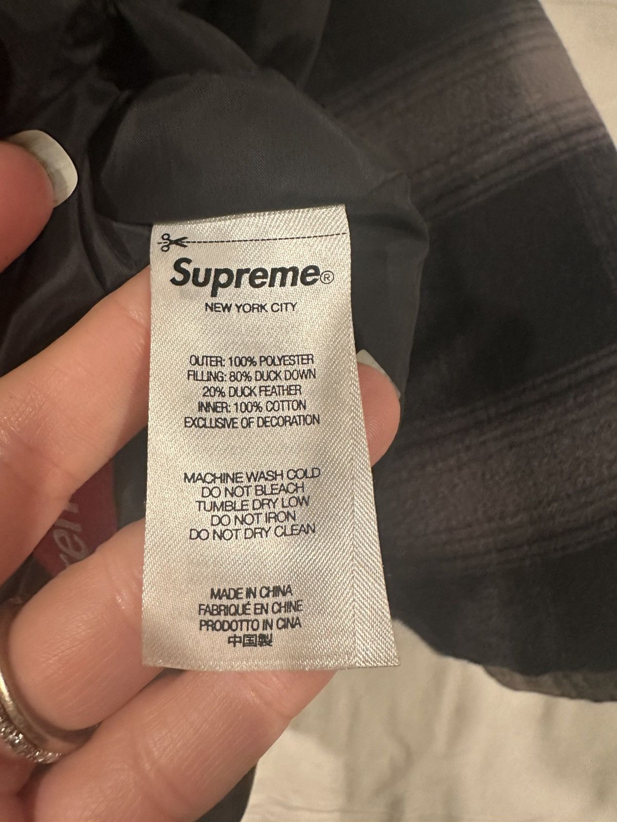Supreme Supreme Reversible Flannel Puffer Down Jacket Plaid A/W 22 Size US M / EU 48-50 / 2 - 7 Thumbnail