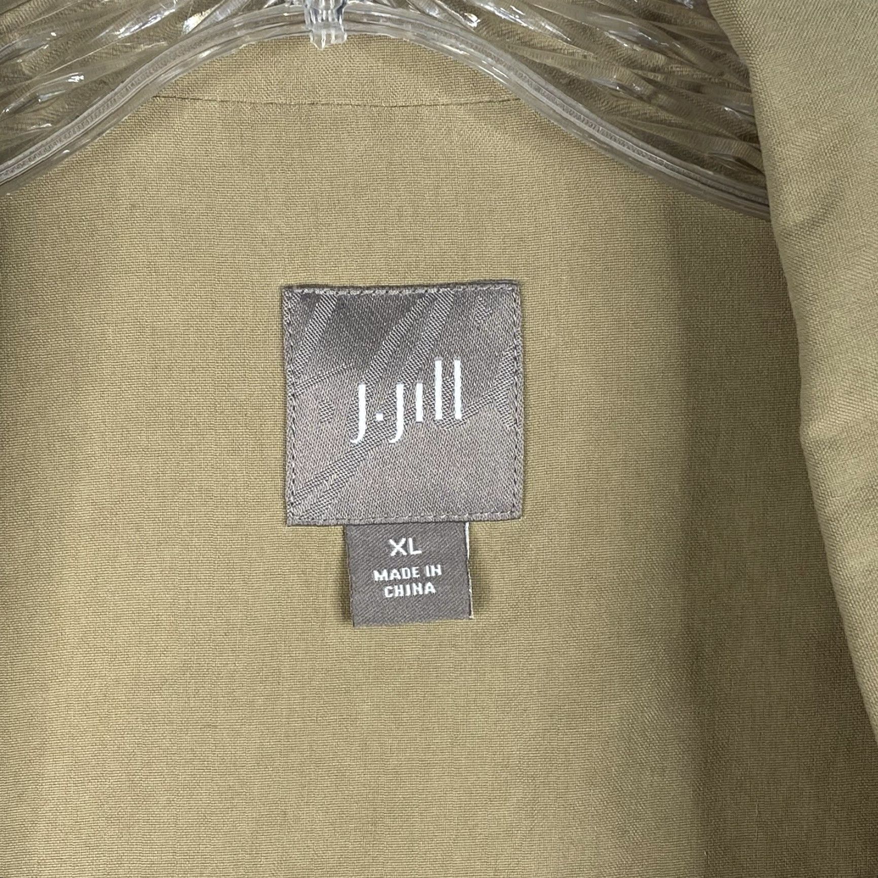 J. Jill J. Jill Blazer Jacket Women XL Tan One Button Pockets Classic Boho Designer Size XL / US 12-14 / IT 48-50 - 3 Thumbnail
