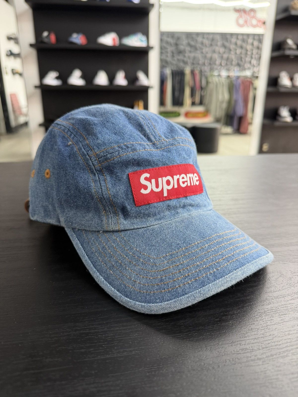 Supreme Supreme Denim Panel Hat Size ONE SIZE - 1 Thumbnail