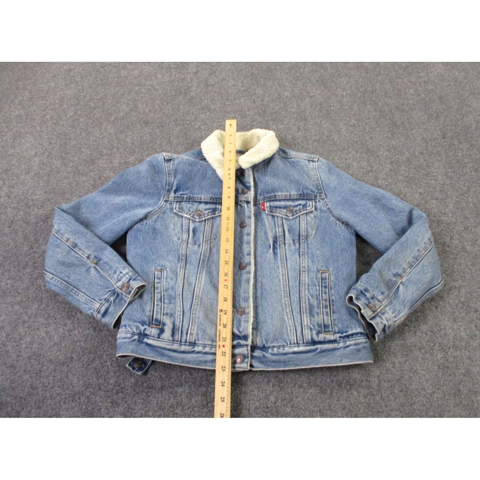 Levi's Levi's Trucker Jacket Women M Blue Sherpa Lined Vintage Denim Bomber Pockets Lined Vintage Womens Size M / US 6-8 / IT 42-44 - 3 Thumbnail