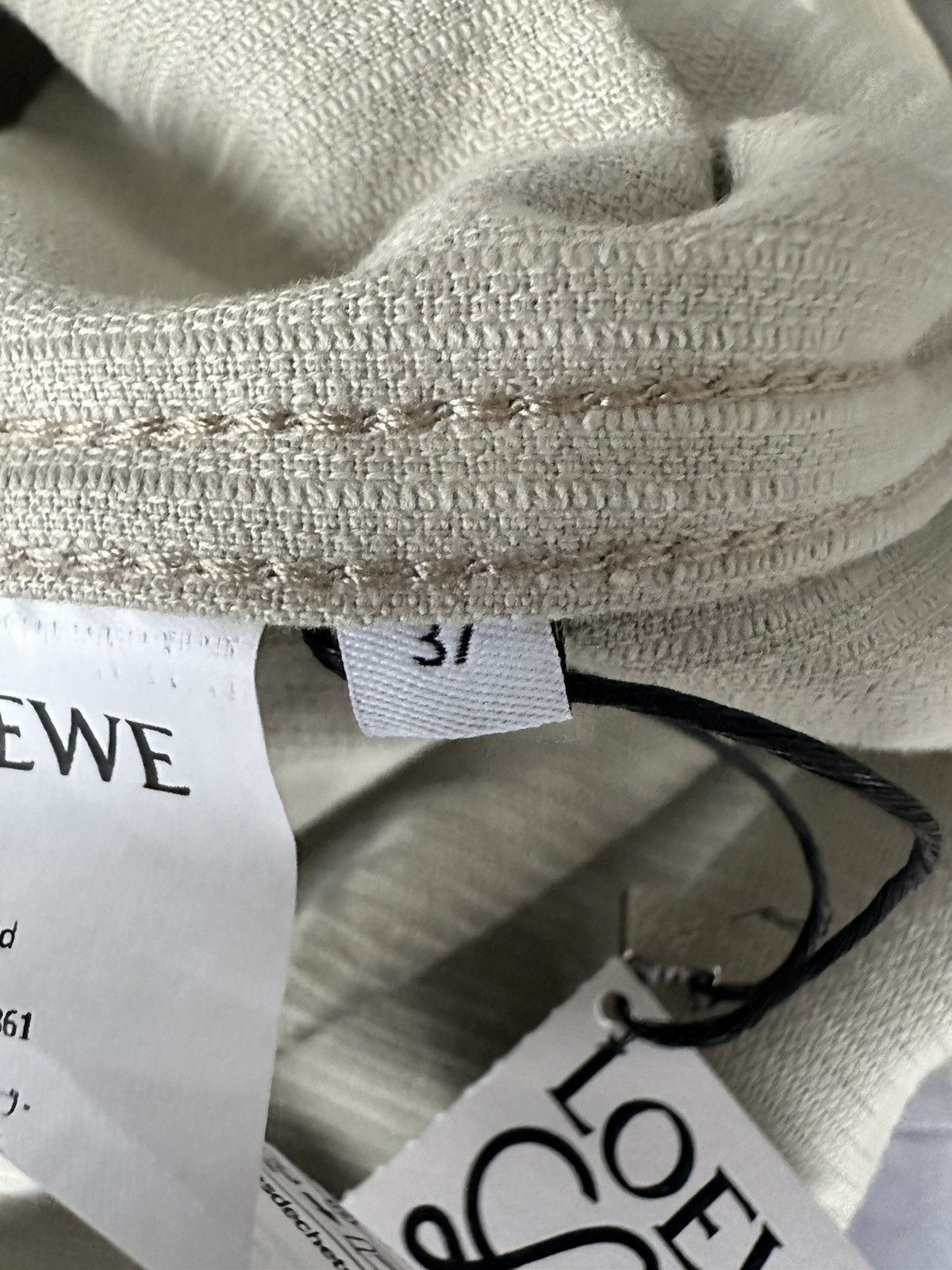 Loewe Loewe Men's Natural Corduroy Overshirt Creta Size US XS / EU 42 / 0 - 7 Thumbnail