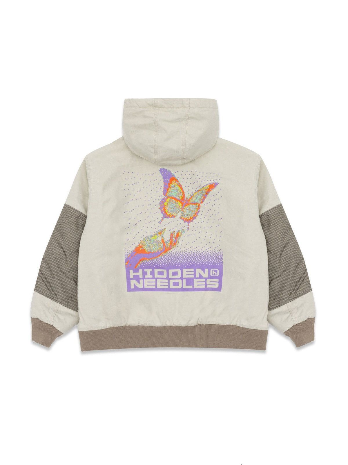 HIDDEN × Needles Hidden NY x Needles Pixel Butterfly Zipped Work Jacket Size US XL / EU 56 / 4 - 2 Thumbnail
