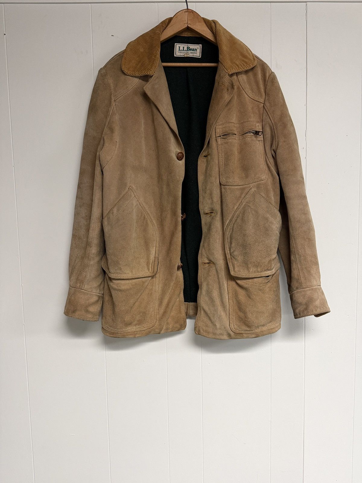 L.L. Bean Vintage L.L. Bean Cowhide Leather and Wool Barn Coat Size US M / EU 48-50 / 2 - 1 Thumbnail