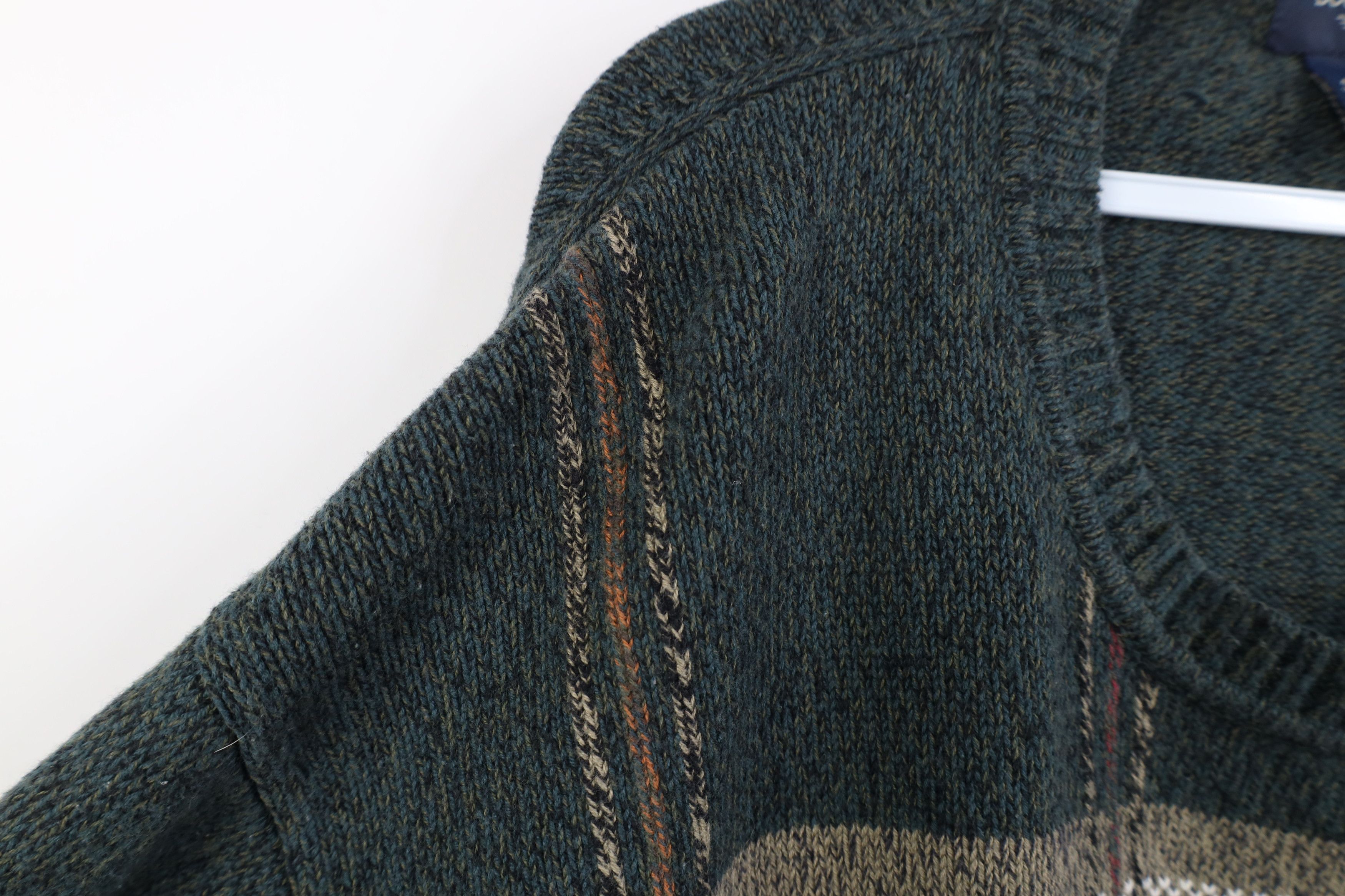 Vintage Vintage 90s Y2K Streetwear Crewneck Sweater Plaid Cotton Size US XXL / EU 58 / 5 - 5 Thumbnail