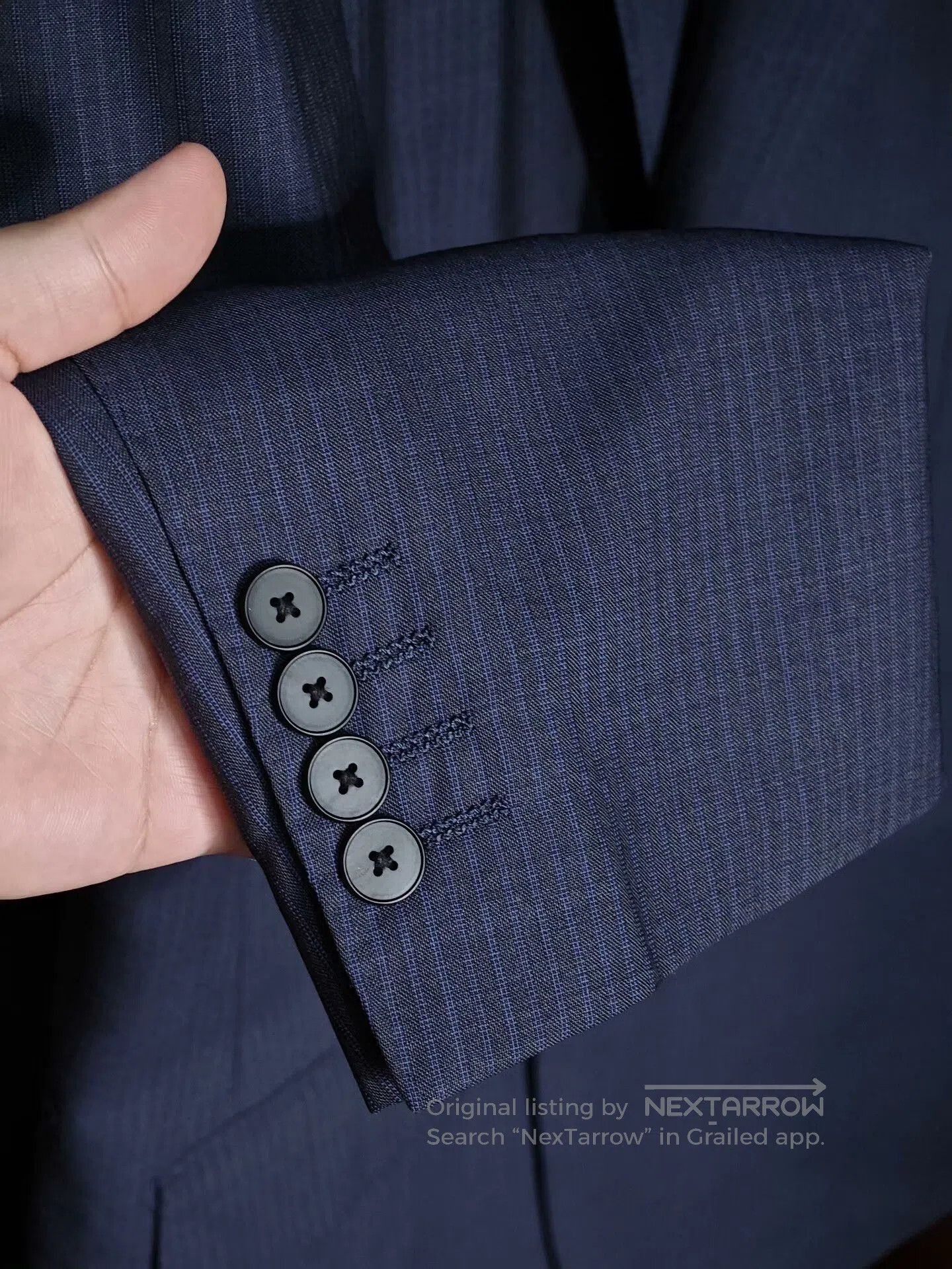 Japanese Brand Custom Dormeuil Wool Blazer Suit. Size US M / EU 48-50 / 2 - 4 Thumbnail