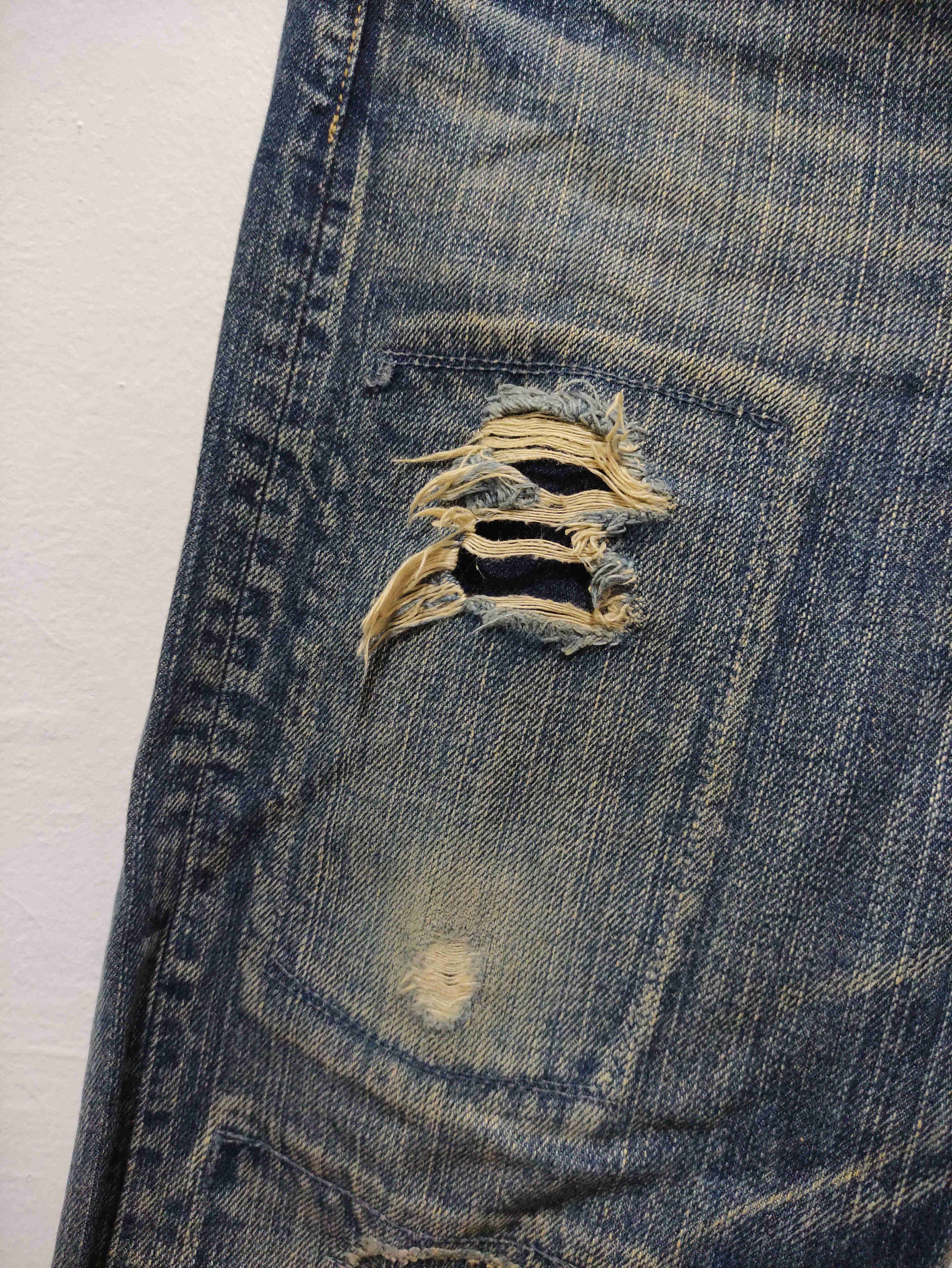 Spellbound Japanese Archive SPELLBOUND distressed grunge denim Size US 29 - 23 Thumbnail
