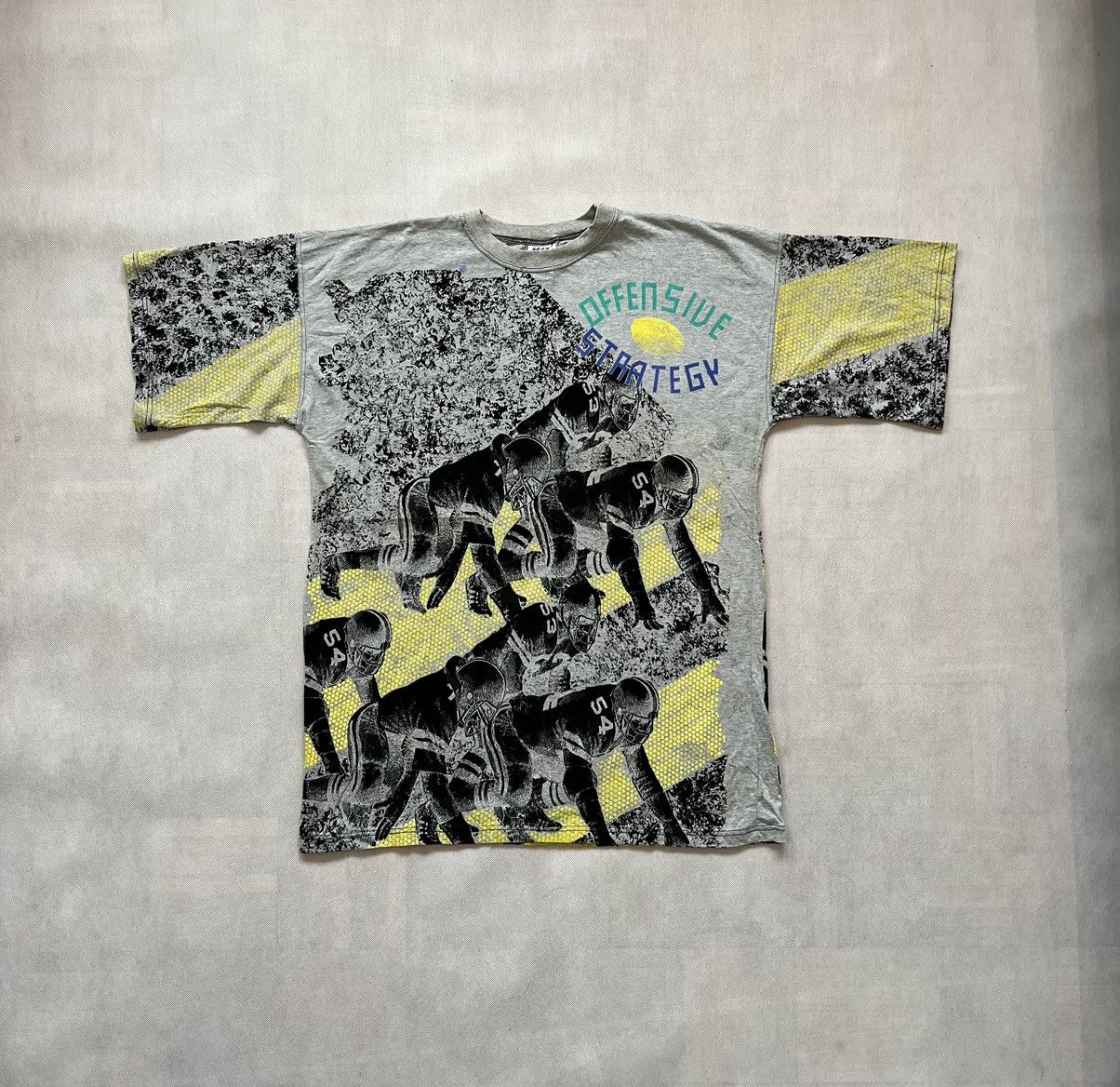 Vintage Tshirt Offensive Strategy Rugby Vinage 90’s Full Print Size US L / EU 52-54 / 3 - 1 Thumbnail