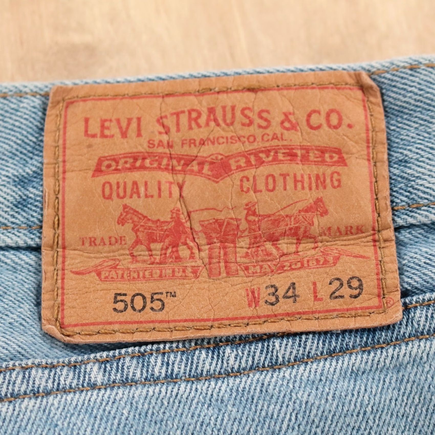 Levi's LEVI'S 505 jeans light wash denim 34x29 skater 90s 00s Mens Size US 34 / EU 50 - 2 Thumbnail