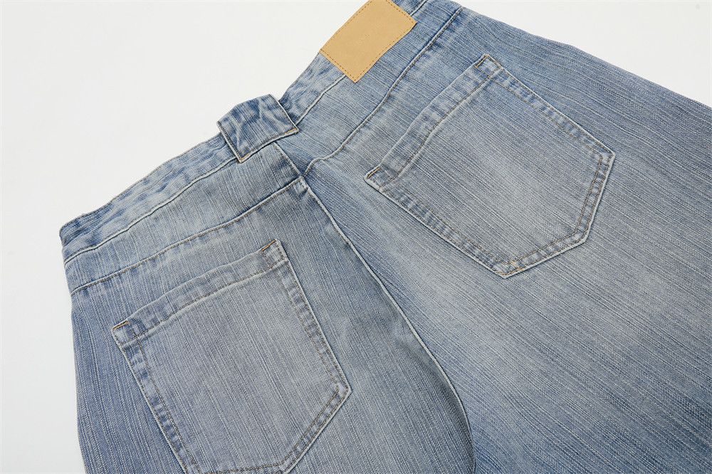 Japanese Brand × Jean Men's hiphop vintage washed deconstructed scimitar jeans Size US 32 / EU 48 - 6 Thumbnail