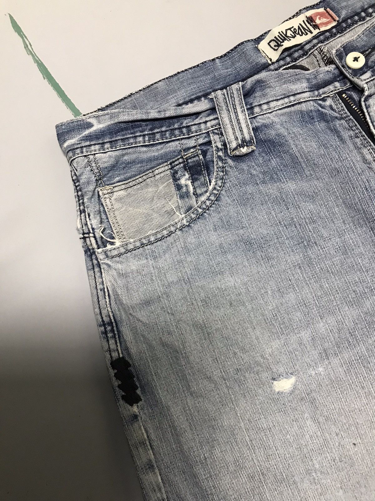 JNCO Vintage quicksilver embroidered denim jort Size US 38 / EU 54 - 4 Thumbnail