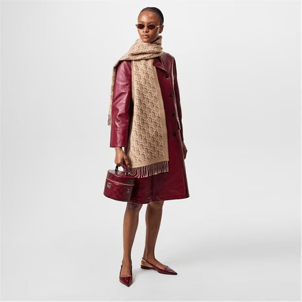 Gucci Gg Shadow Wool Scarf Size ONE SIZE - 4 Thumbnail
