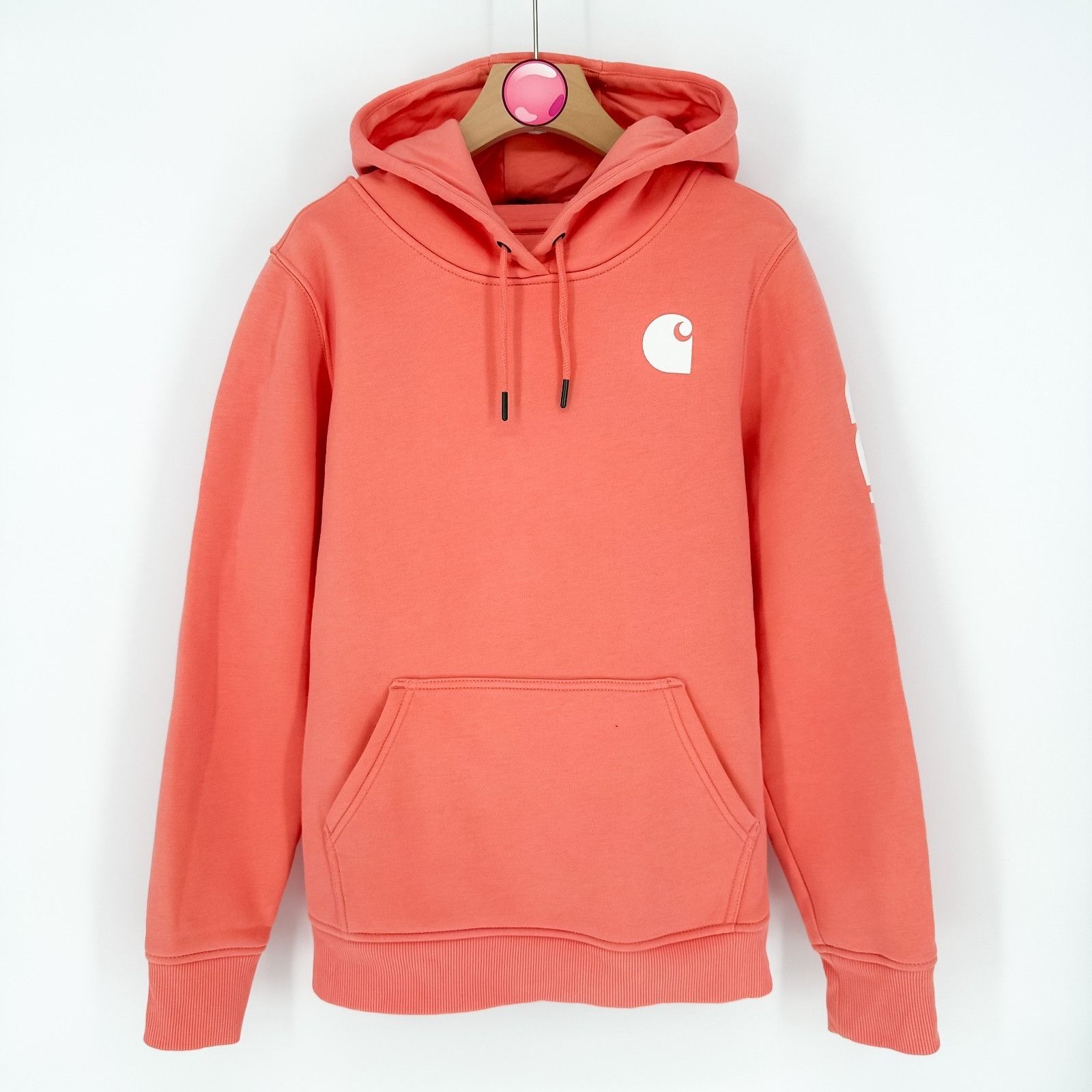 Carhartt Carhartt Hoodie Womens M Relaxed Fit Midweight Logo Sleeve C Size M / US 6-8 / IT 42-44 - 1 Thumbnail