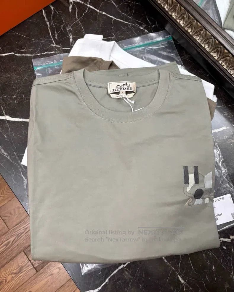 Hermes Hermes Gray short-sleeve T-shirt Size US S / EU 44-46 / 1 - 7 Thumbnail