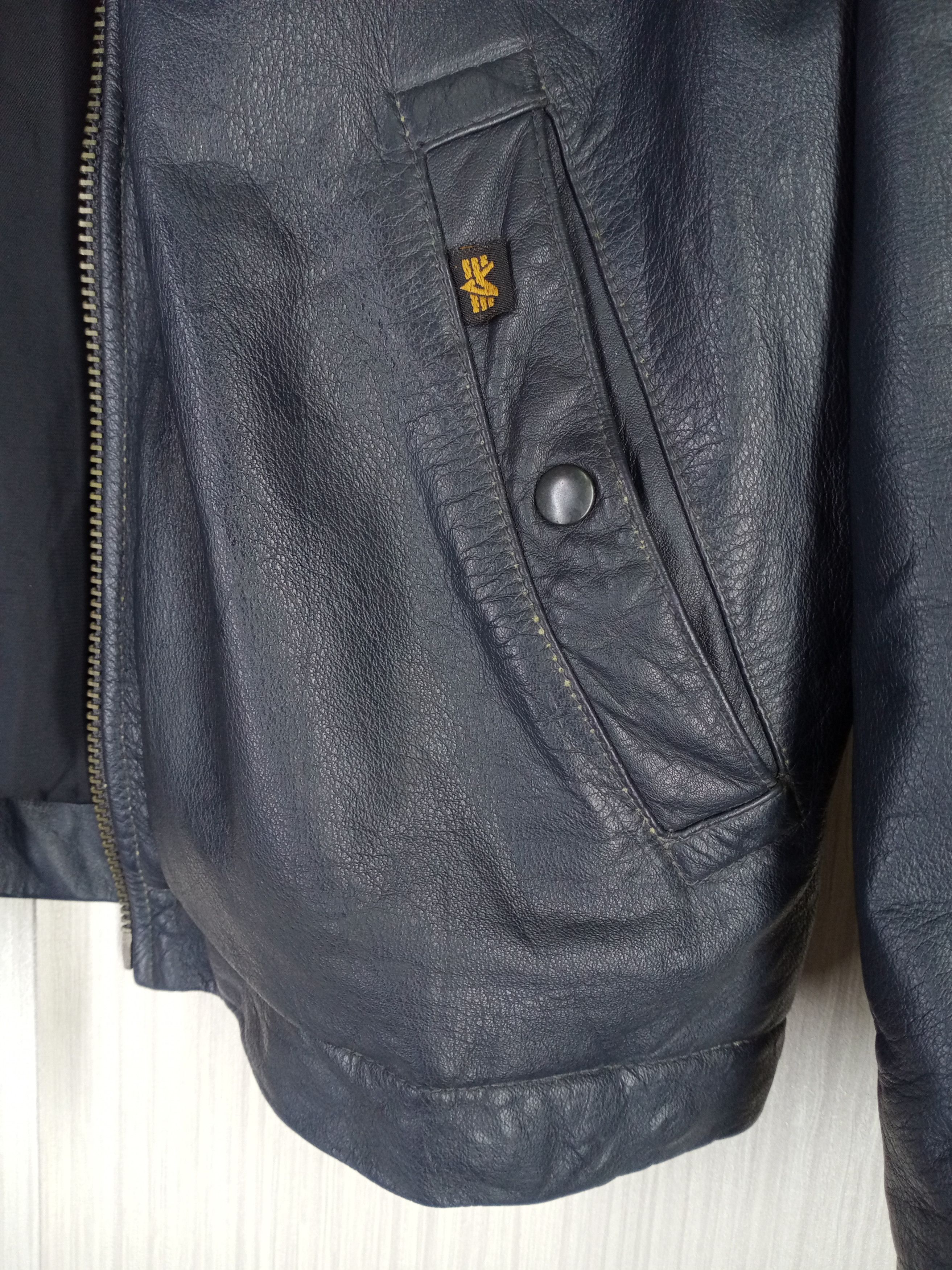 Alpha Industries VINTAGE ALPHA INDUSTRIES LEATHER GENUINE COWHIDE JACKET Size US M / EU 48-50 / 2 - 10 Thumbnail