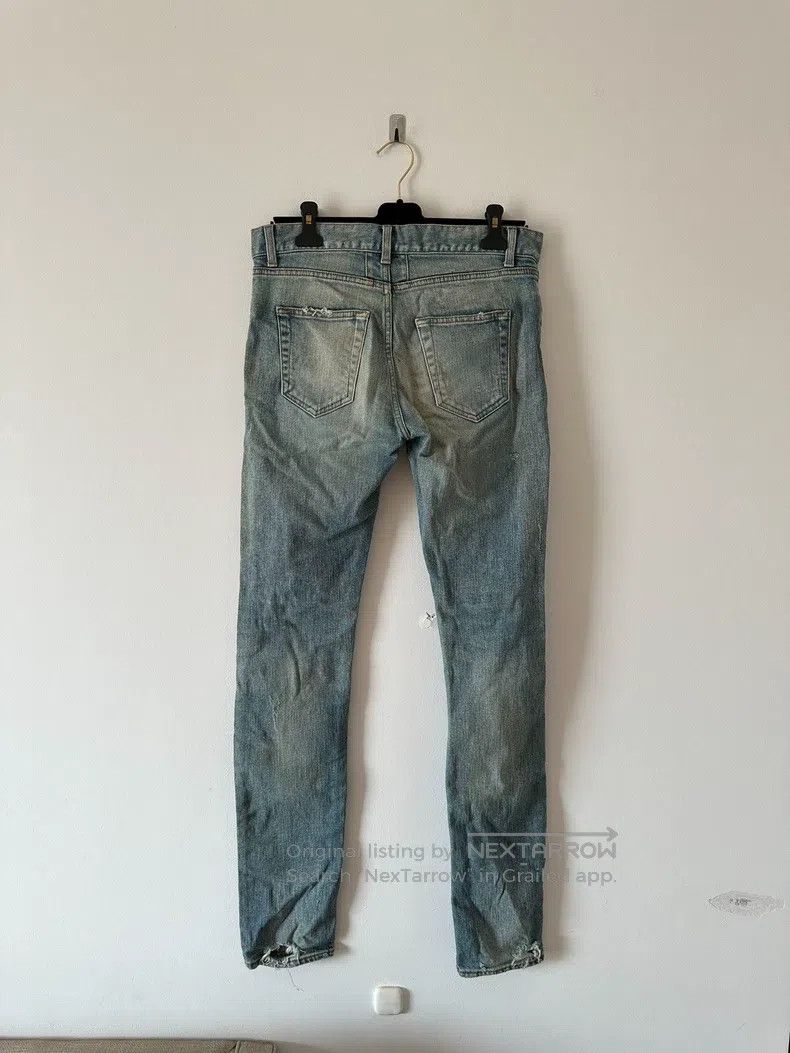 Saint Laurent Paris Saint Laurent Paris Washed distressed ripped men's blue je Size US 30 / EU 46 - 3 Thumbnail
