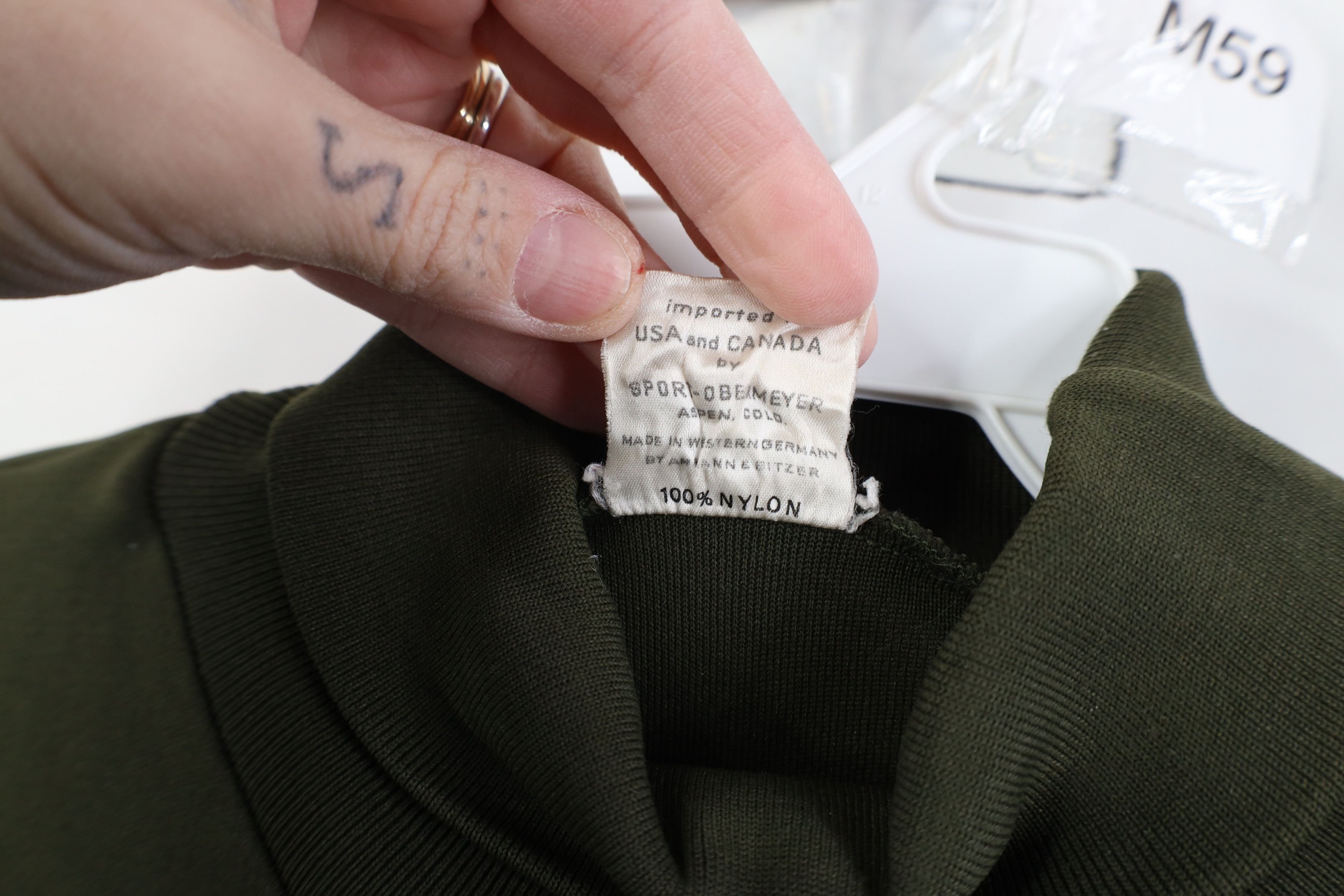 Vintage Vintage 60s Ban Lon Obermeyer Turtleneck Shirt Olive Green Size US L / EU 52-54 / 3 - 7 Thumbnail