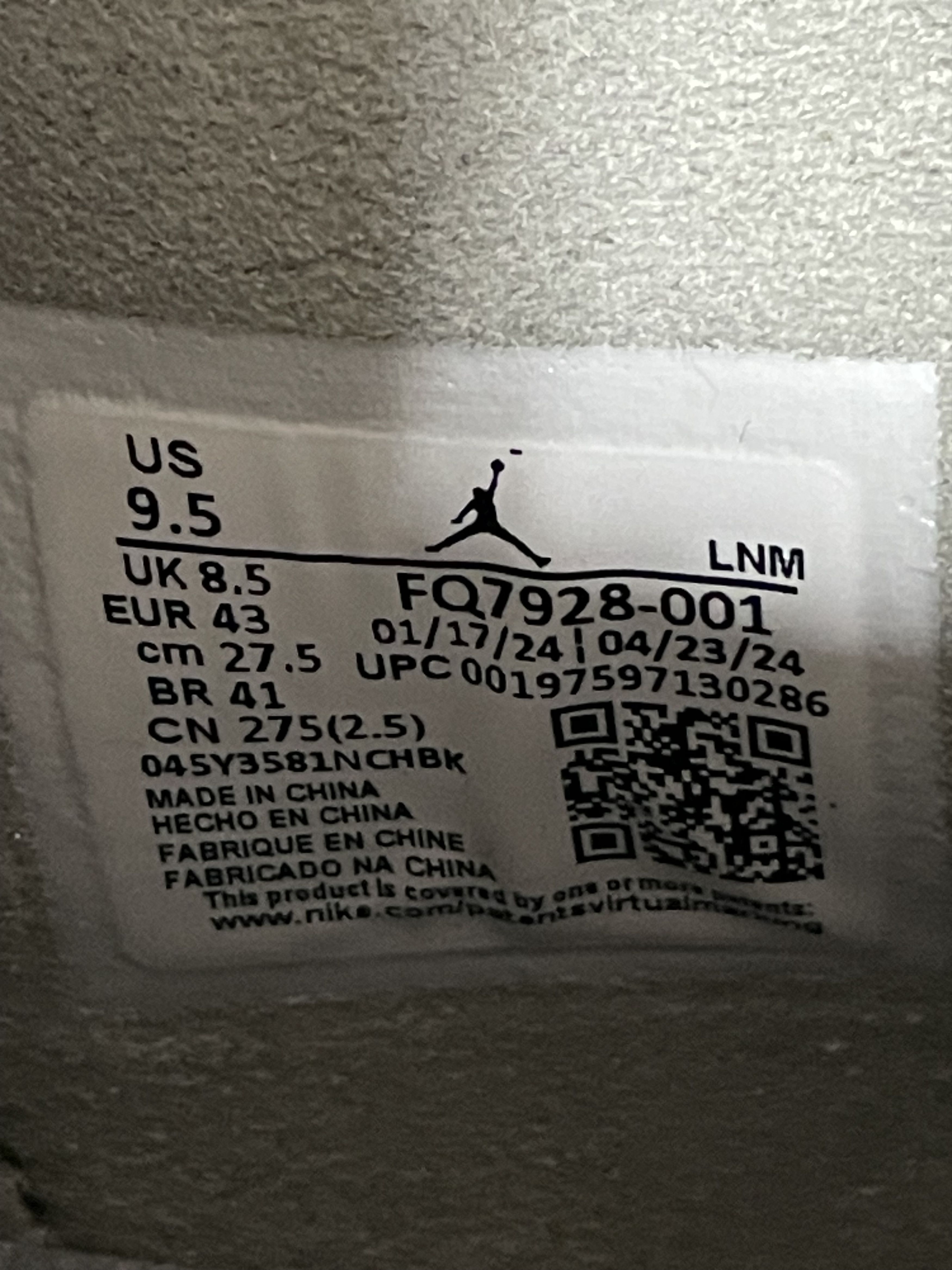 Jordan Brand Air Jordan 4 Retro SE 'Smoke Grey/Iron Grey' FQ7928 001 Size US 9.5 / EU 42-43 - 8 Thumbnail