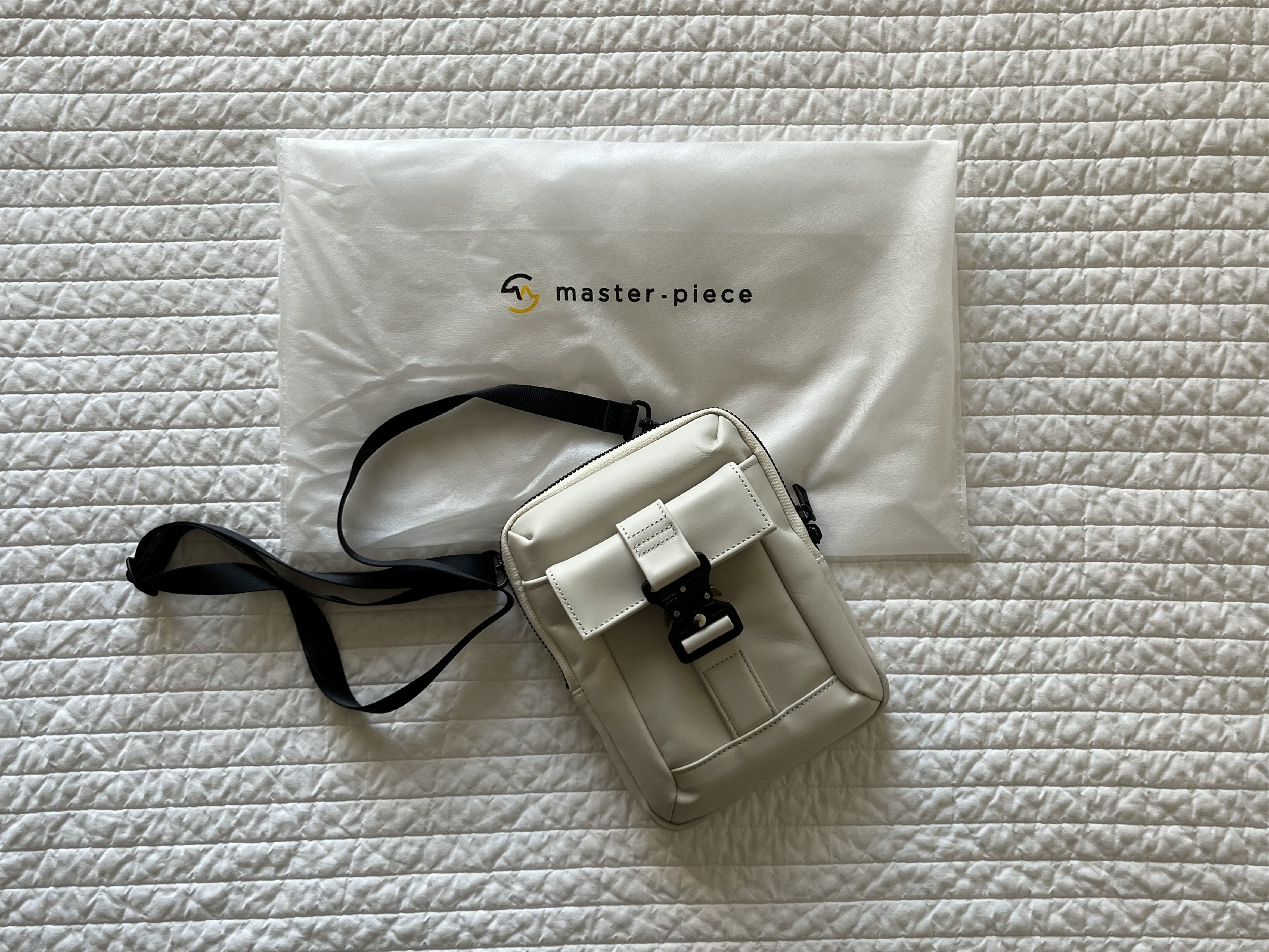 image of Masterpiece Confi Shoulder Bag in Off White, Men's
