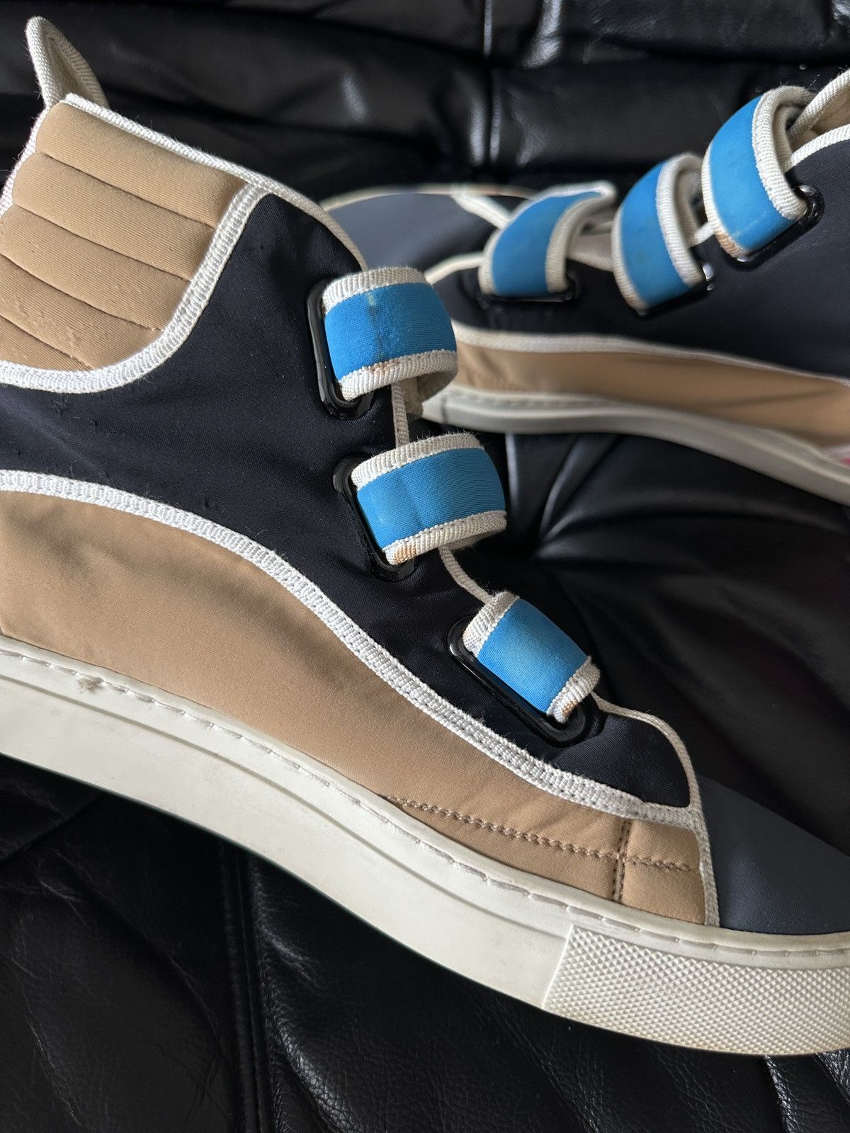 Raf Simons Rare 2009 Neoprene High Top Velcro Sneakers Size US 10 / EU 43 - 4 Thumbnail
