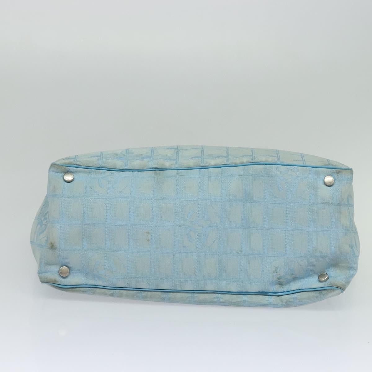 Chanel CHANEL New Travel Line Tote Bag Nylon Light Blue CC Size ONE SIZE - 9 Thumbnail