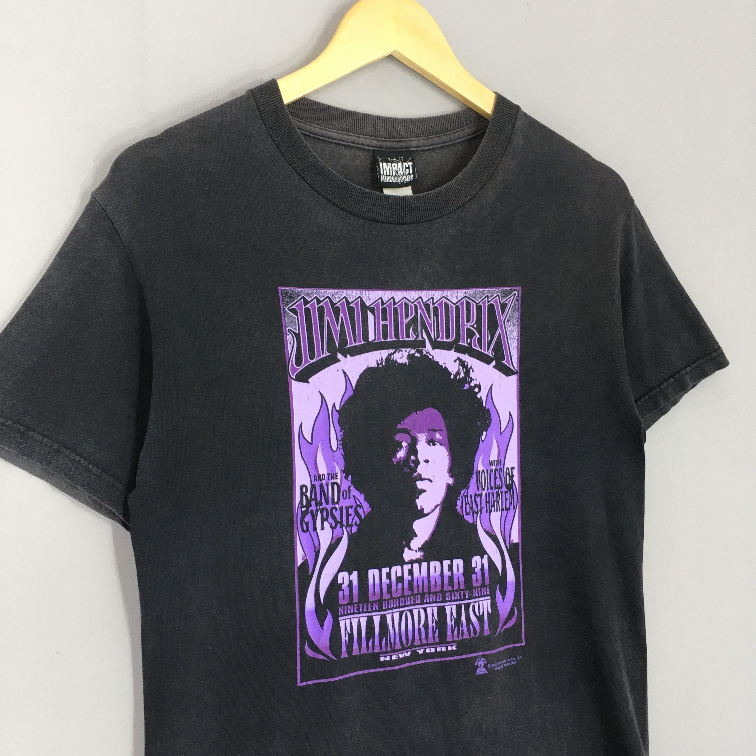 Jimi Hendrix Vintage Y2K Jimi Hendrix American Singer Black T Shirt S Size US S / EU 44-46 / 1 - 3 Thumbnail
