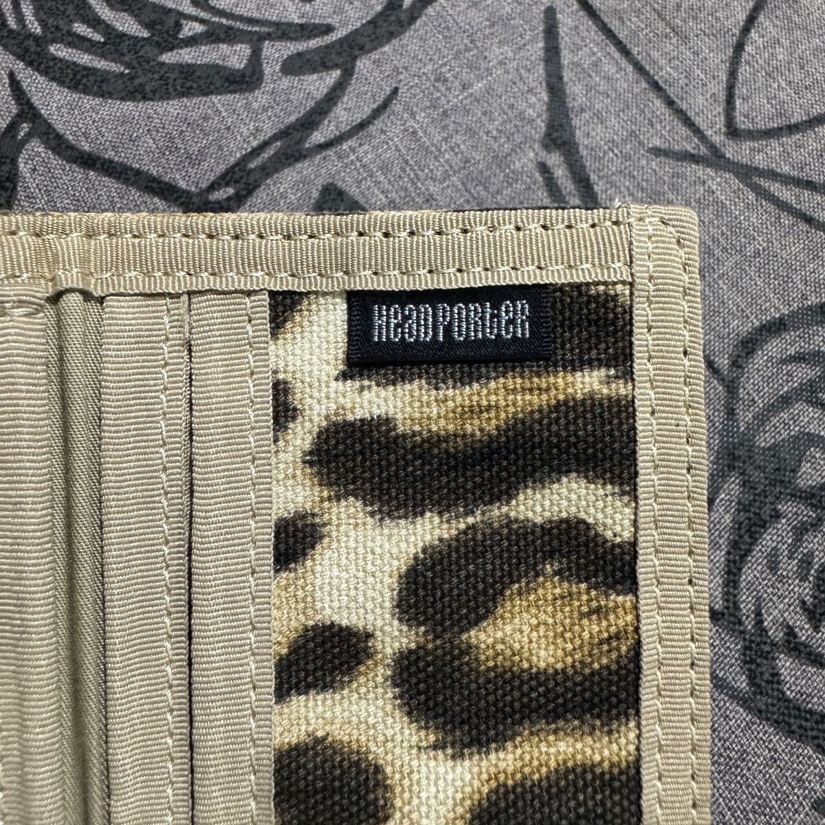 Porter Head Porter Leopard Card Holder Wallet Size ONE SIZE - 3 Thumbnail