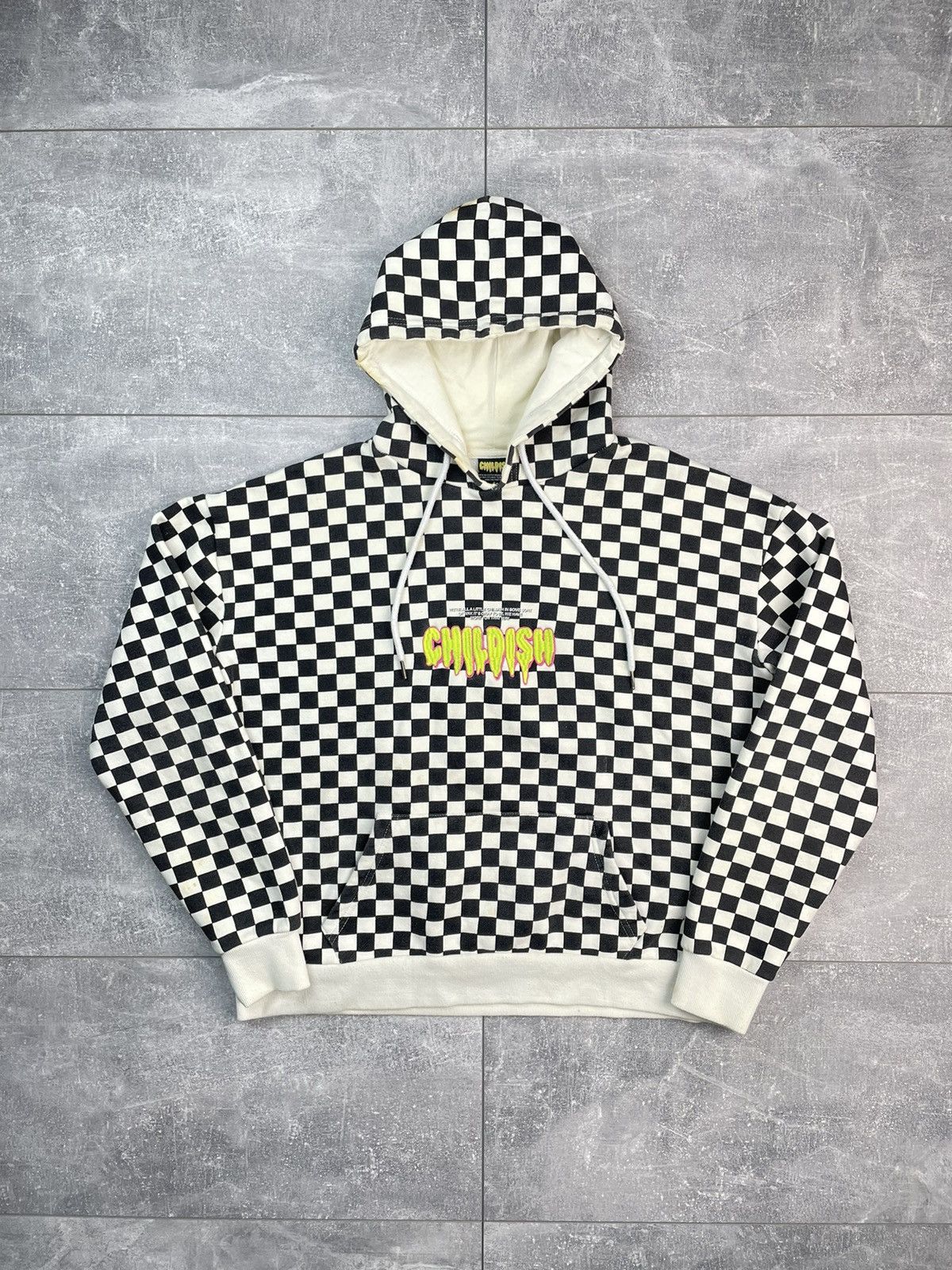 Vintage Childish Checkered Vintage Skate Hoodie Y2K Size US S / EU 44-46 / 1 - 1 Thumbnail