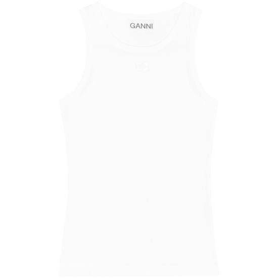 Ganni GANNI Women Tops T3897 151 WHITE Size XS / US 0-2 / IT 36-38 - 1 Thumbnail