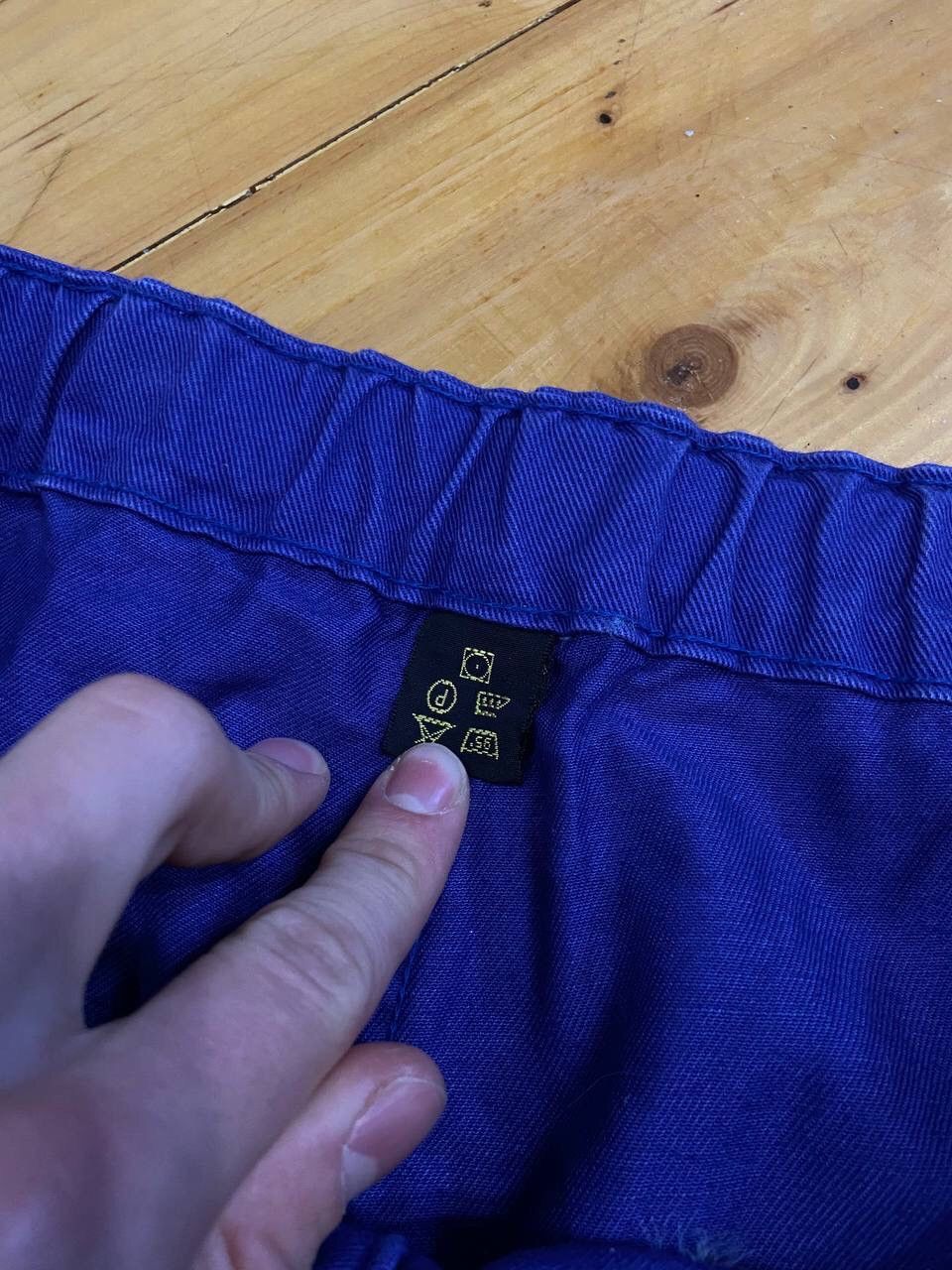 Le Laboureur Vintage French Workwear Washed Blue Front Pochets Pants Size US 33 - 9 Thumbnail