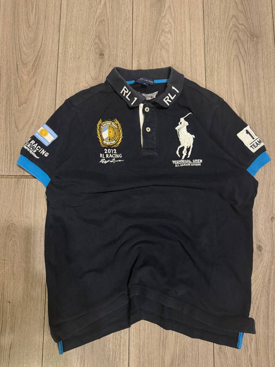 Ralph Lauren Racing Polo Argentina Big POny SIze M BLue