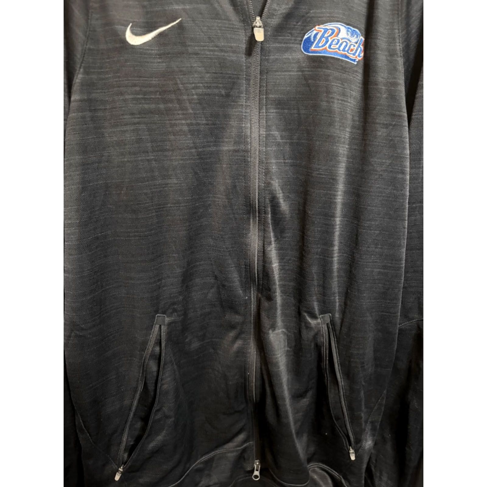Nike Nike Dri-FIT Lightweight Long Sleeve Full Zip Jacket XLT Men Black Size US XL / EU 56 / 4 - 3 Thumbnail